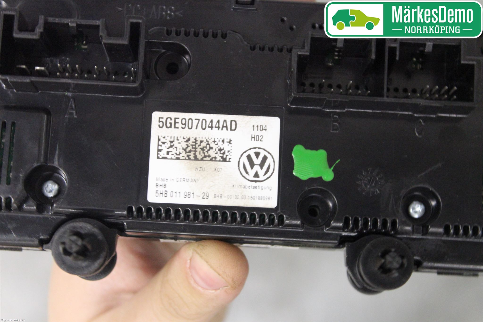 Volkswagen VW GOLF / E-GOLF VII 13-20 Värmereglage