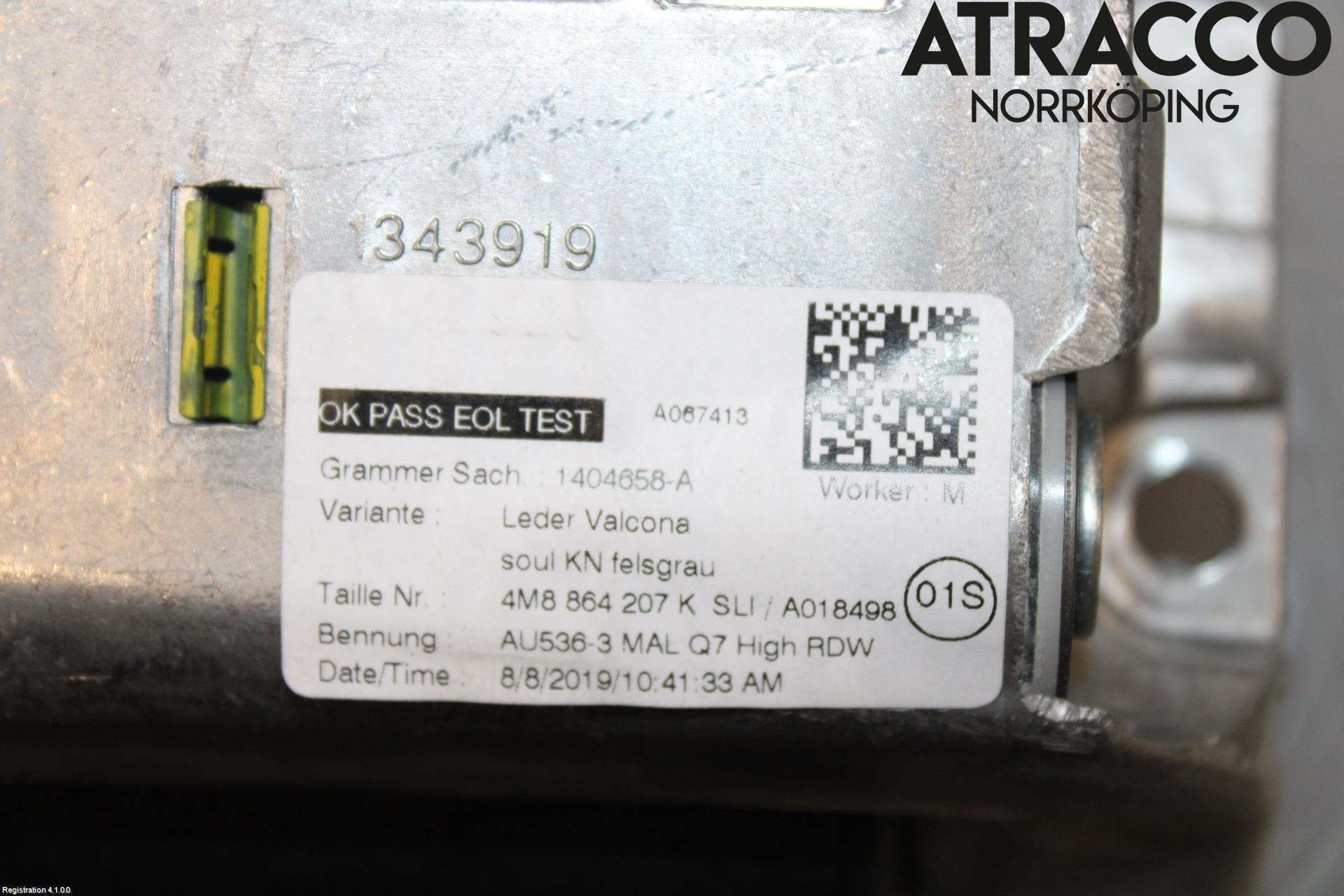 Audi Q7/SQ7 Inredning Armstöd