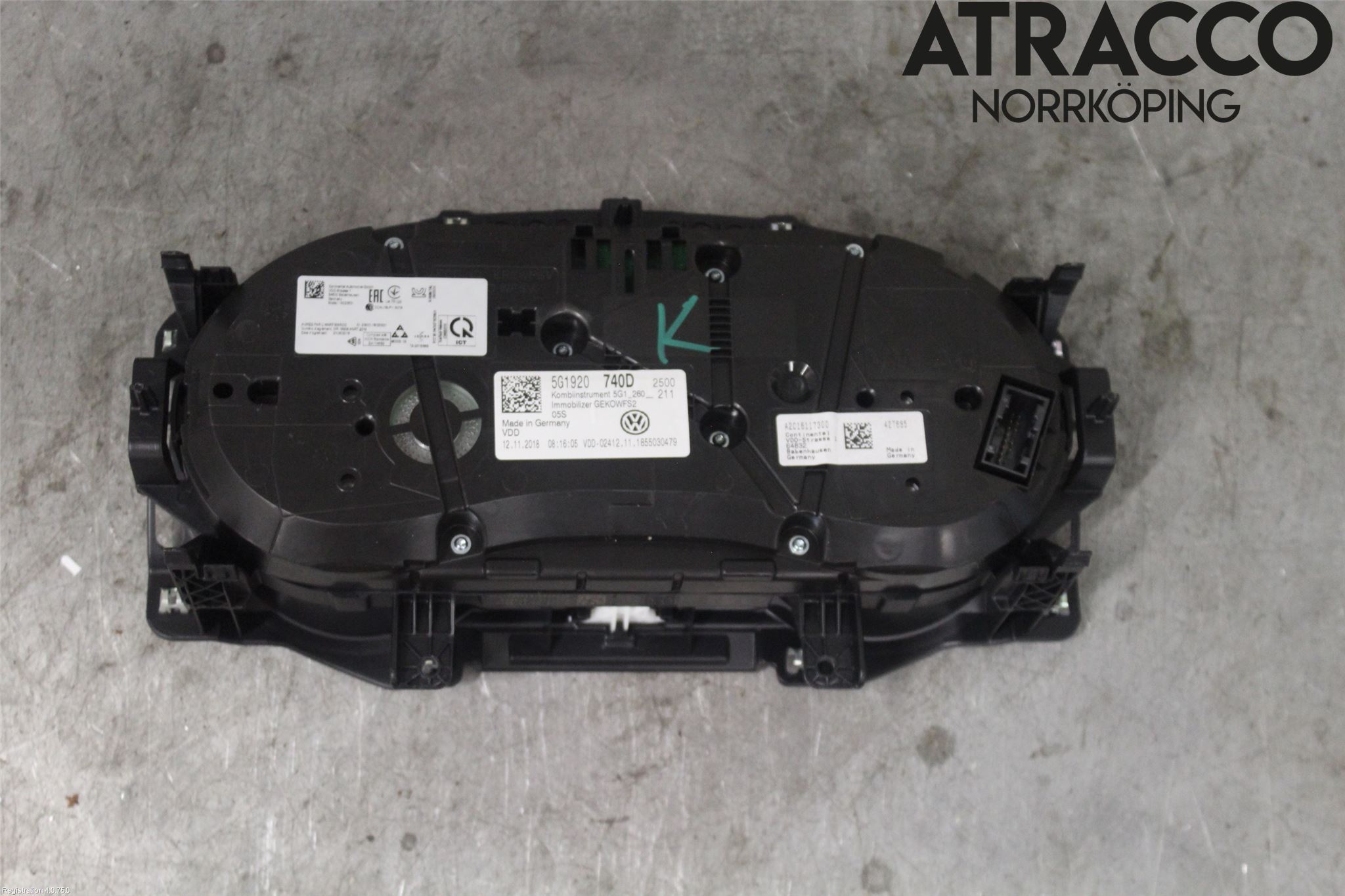 Volkswagen VW GOLF / E-GOLF VII 13-20 Instrument Komb