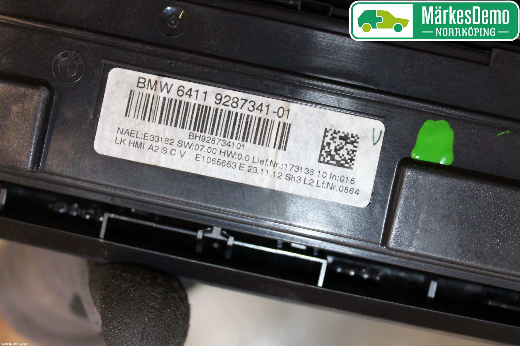 BMW 3 F30/F31/F80 12-19 Värmereglage