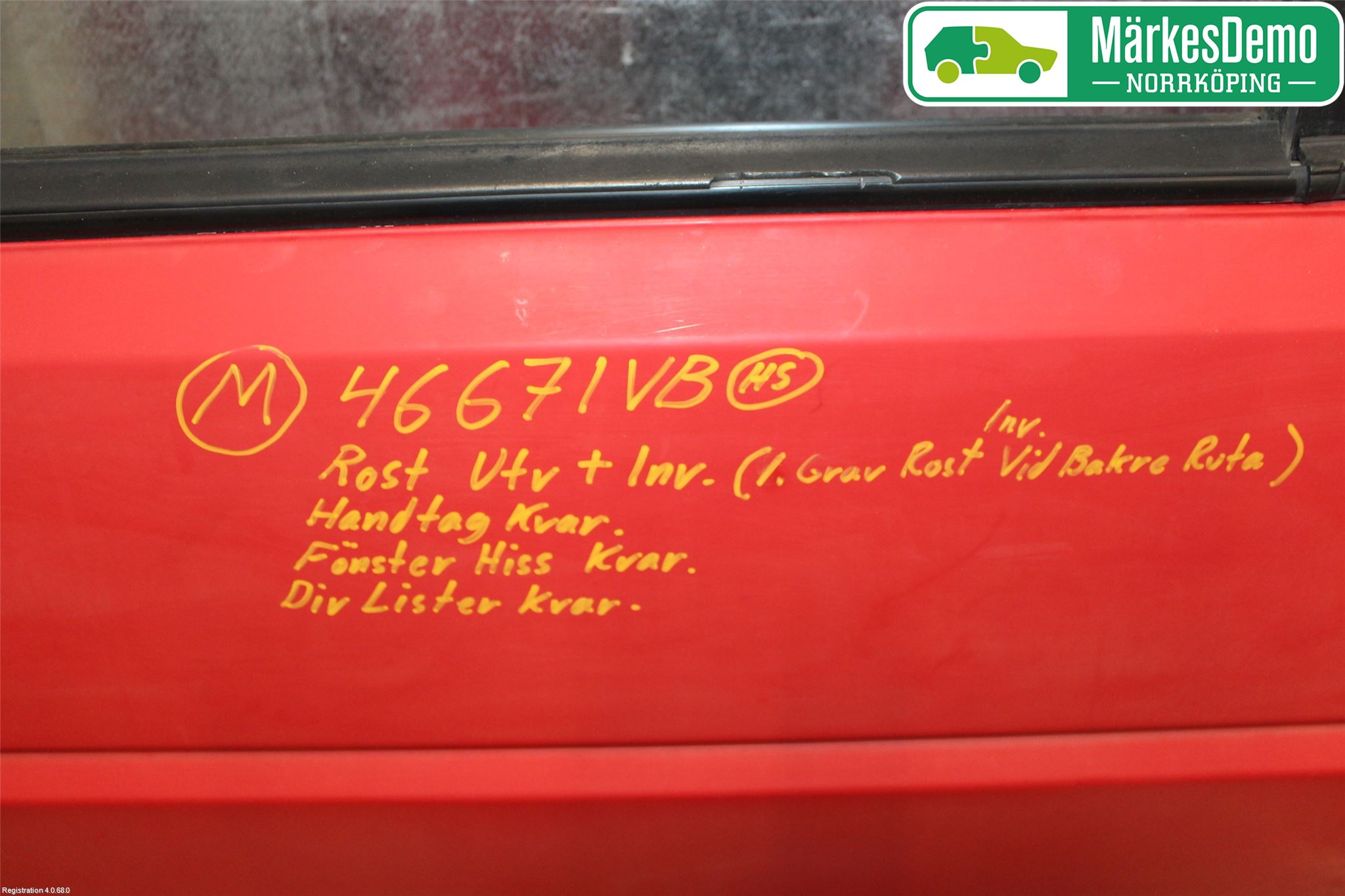 Volkswagen VW GOLF II 84-91 Dörr Bak Vänster