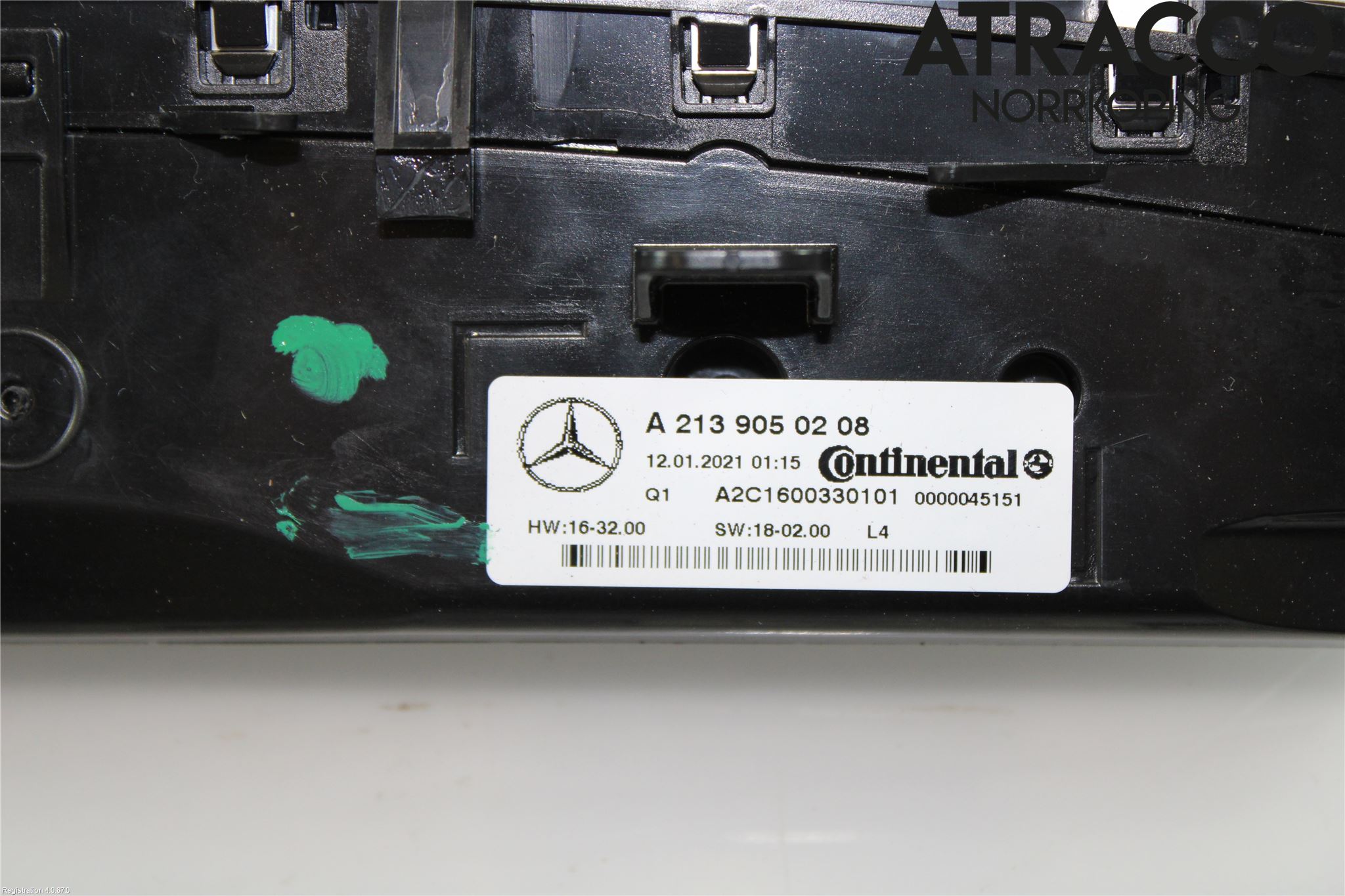 Mercedes-Benz MB E-KLASS (W213) 16-23 Värmereglage