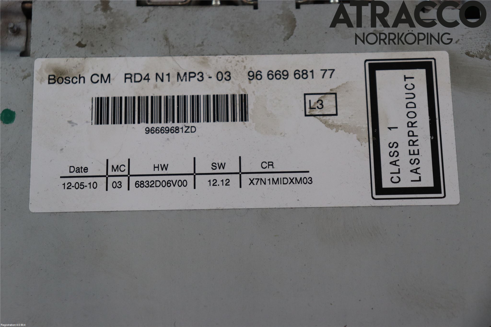 Citroen C5 08-17 Cd Radio - Multimediapanel