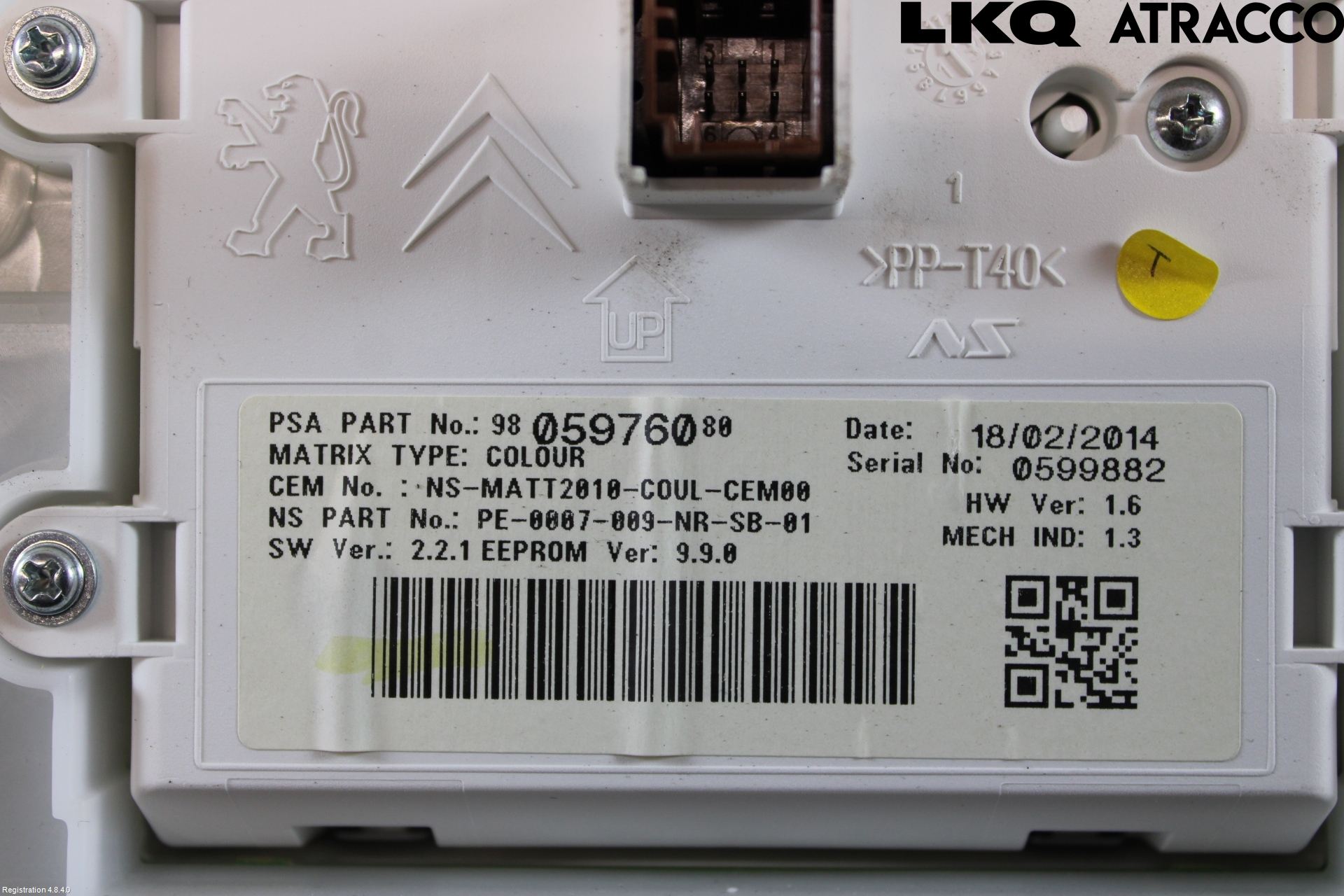 Peugeot 2008 13-20 Instrument Komb