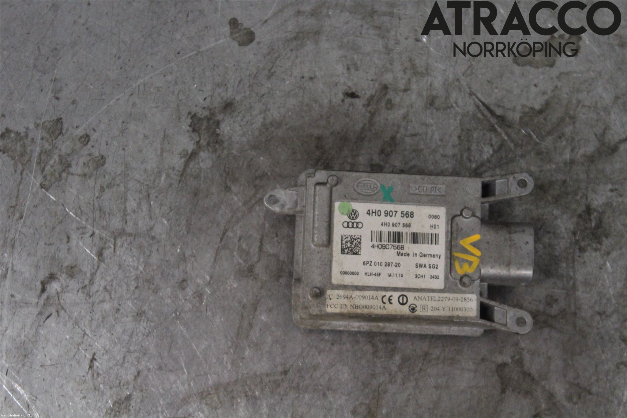 Audi A8/S8 4H 10-17 Sensor Aktivt Kollisionsskydd