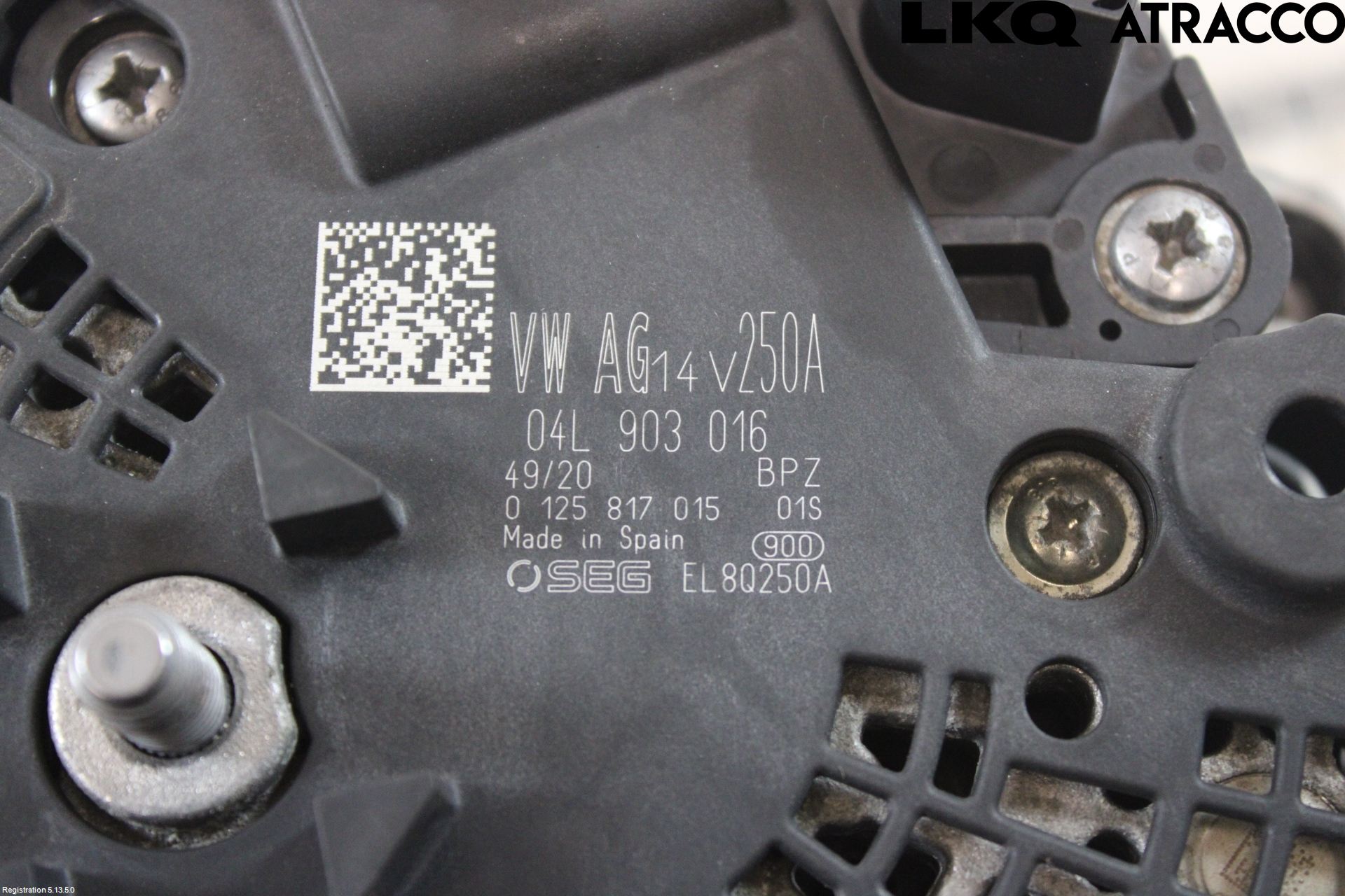 Volkswagen VW TRANSP/CARAVELLE (T6) 16-22 Generator