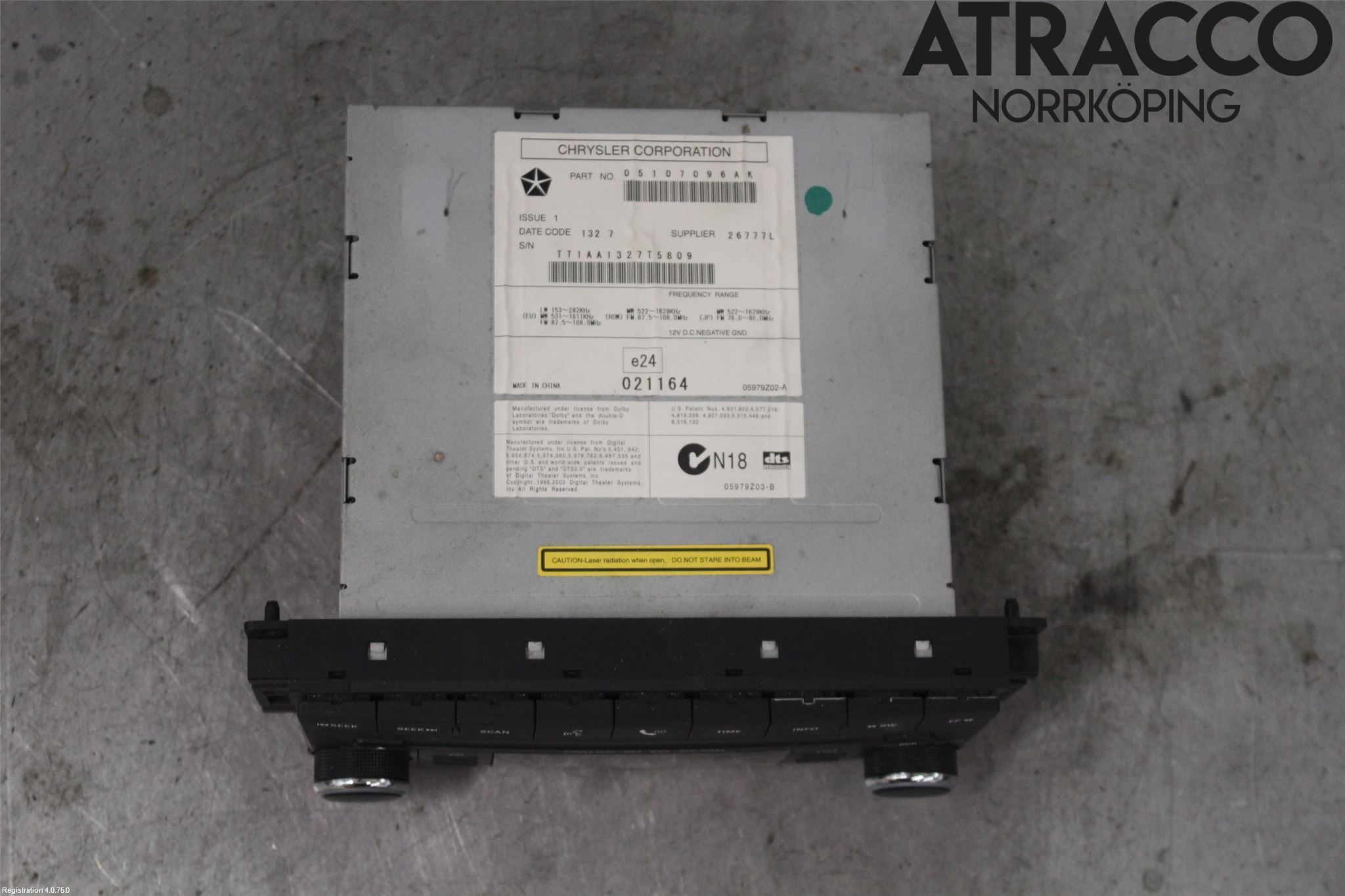 Dodge AVENGER Cd Radio - Multimediapanel