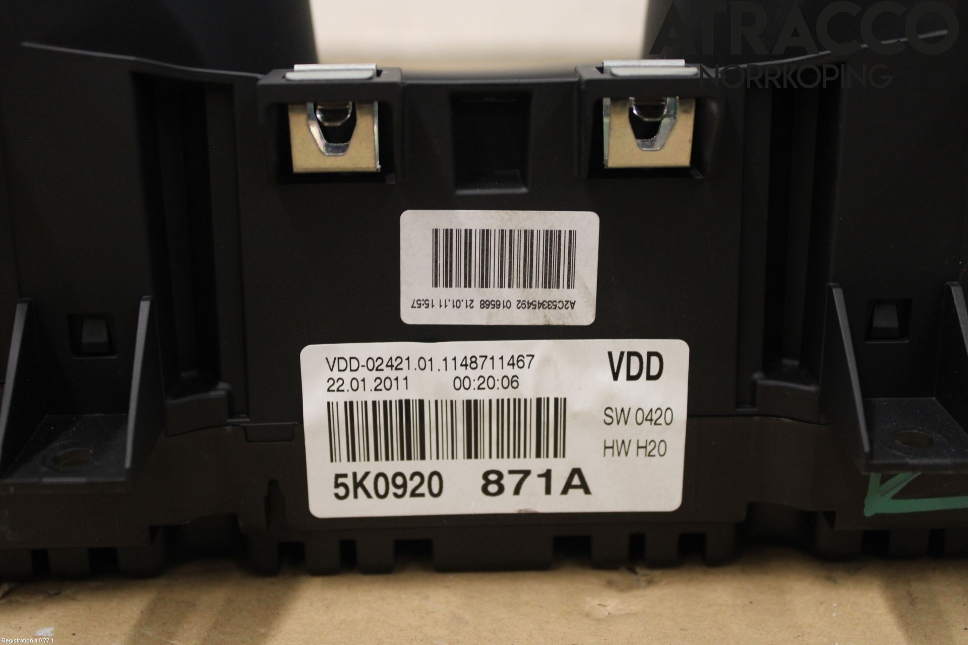 Volkswagen VW GOLF VI 09-13 Instrument Komb