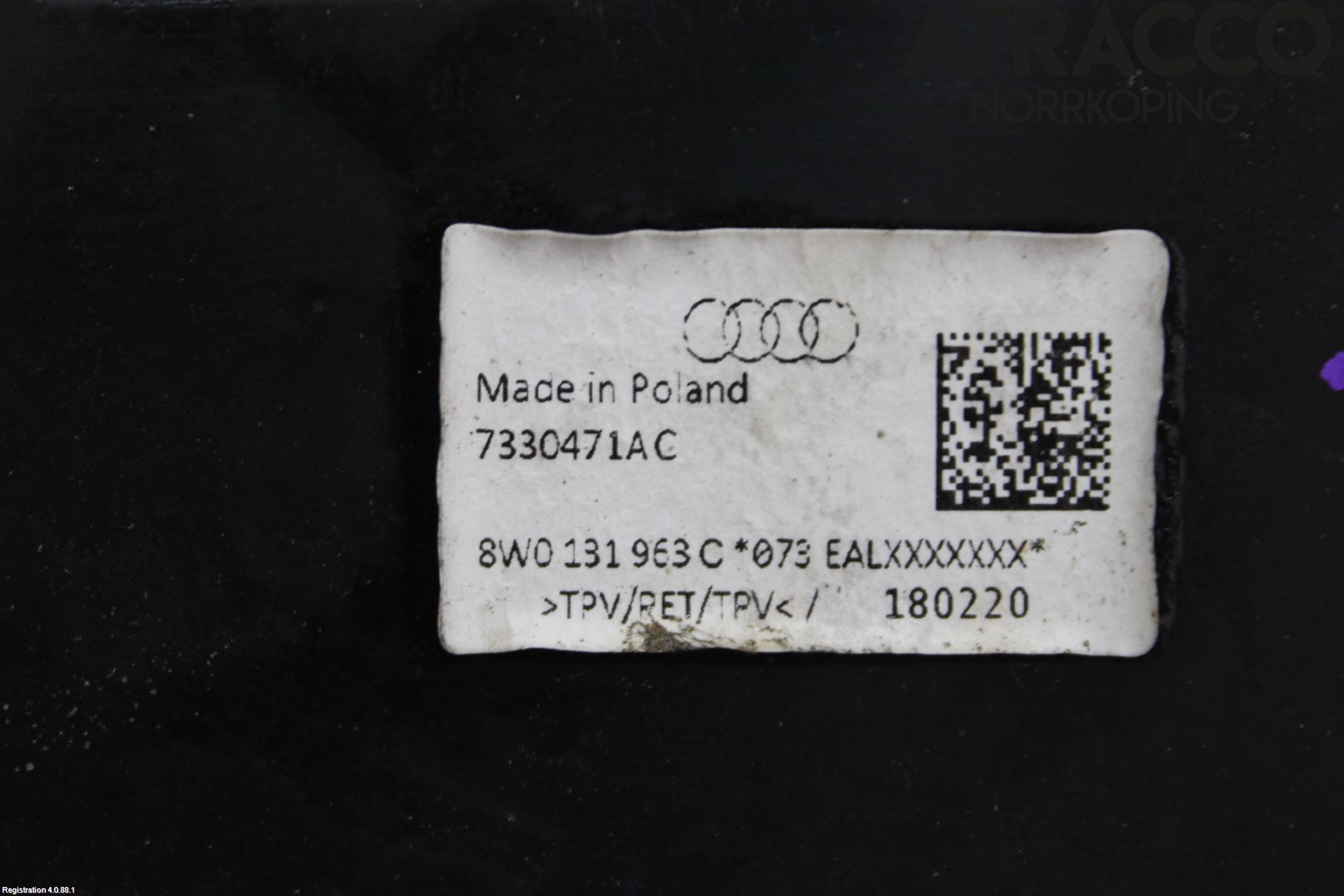 Audi A4/S4 B9 20- Bränslepåfyllnrör-Slang