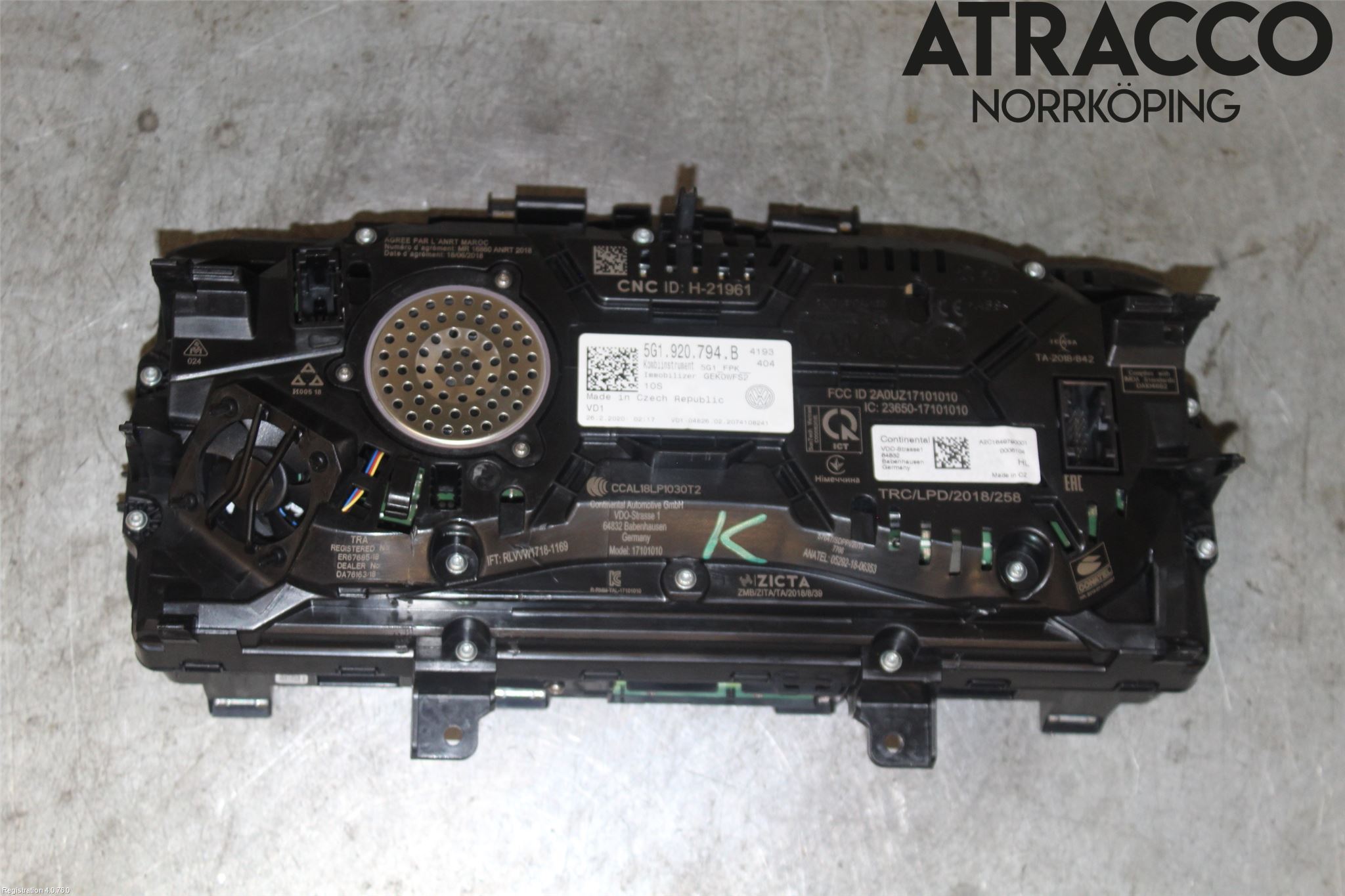 Volkswagen VW GOLF / E-GOLF VII 13-20 Instrument Komb