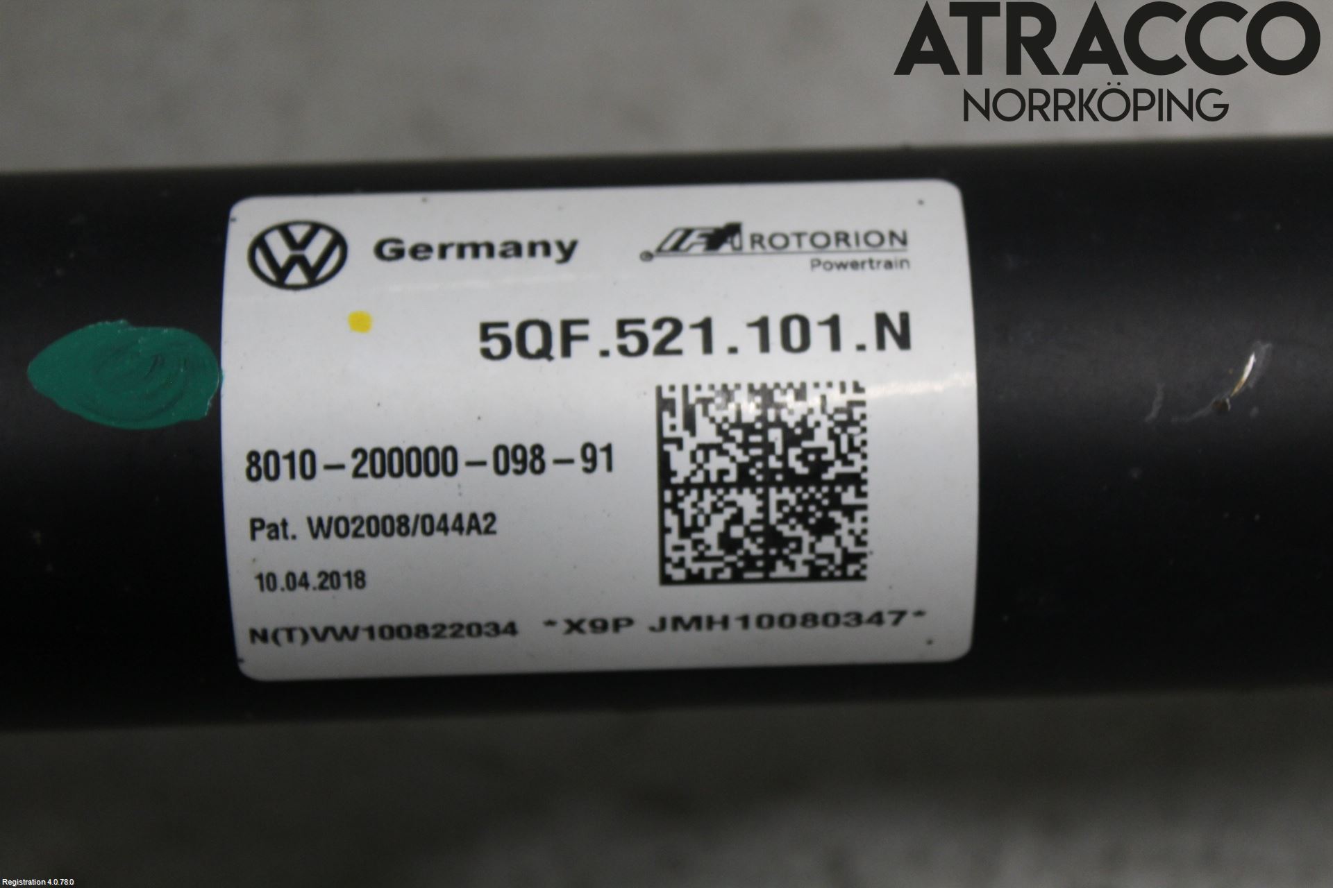 Volkswagen VW TIGUAN 16-24 Mellanaxel Komp