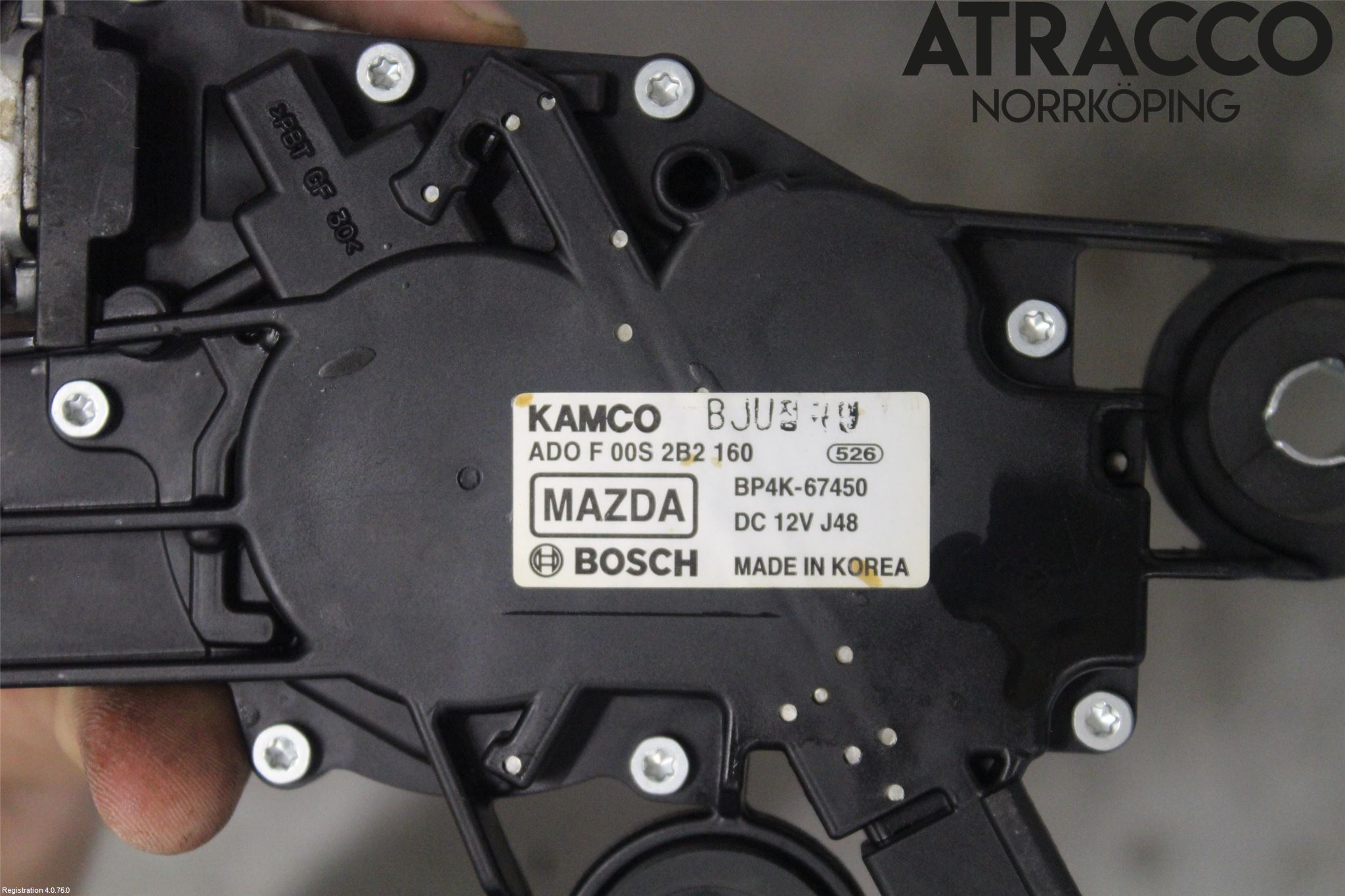 Mazda 3 I 07-08 Torkarmotor Baklucka