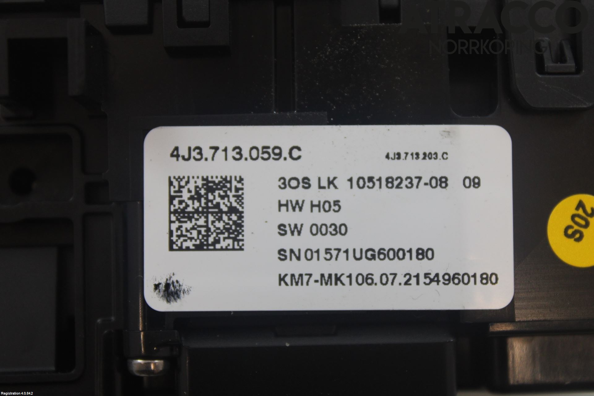 Audi E-TRON GT FW 21- Växelspak