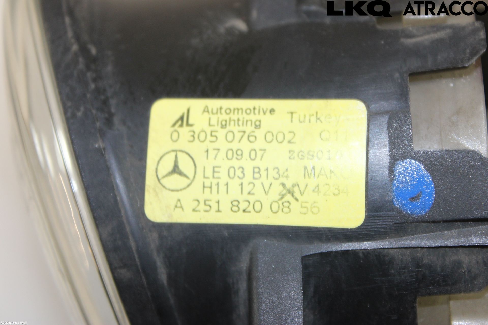Mercedes-Benz MB B-KLASS (W245) 05-12 Dimljus-Varselljus Fram