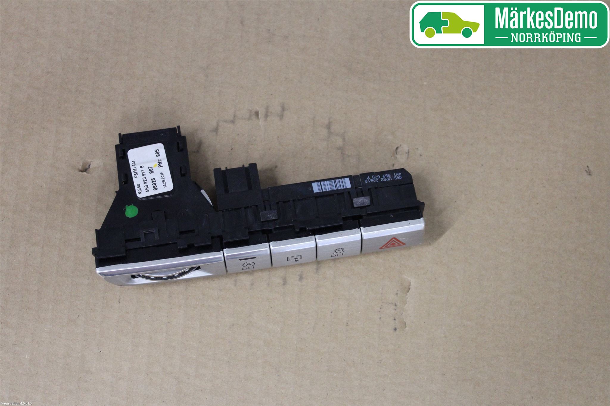 Audi A8/S8 4H 10-17 Strömställare Varnings