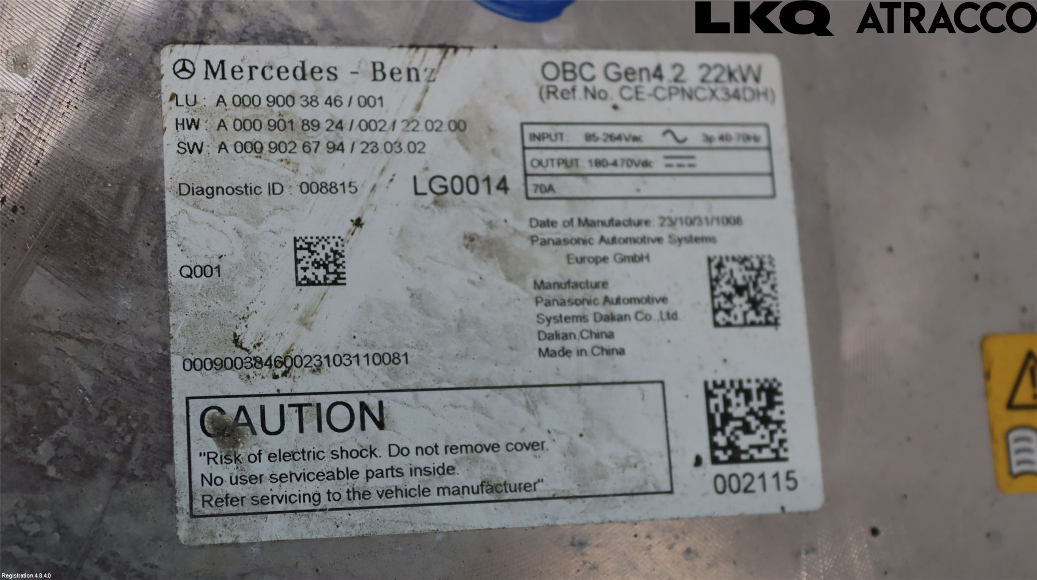 Mercedes-Benz MB EQE (V295) 22- Converter