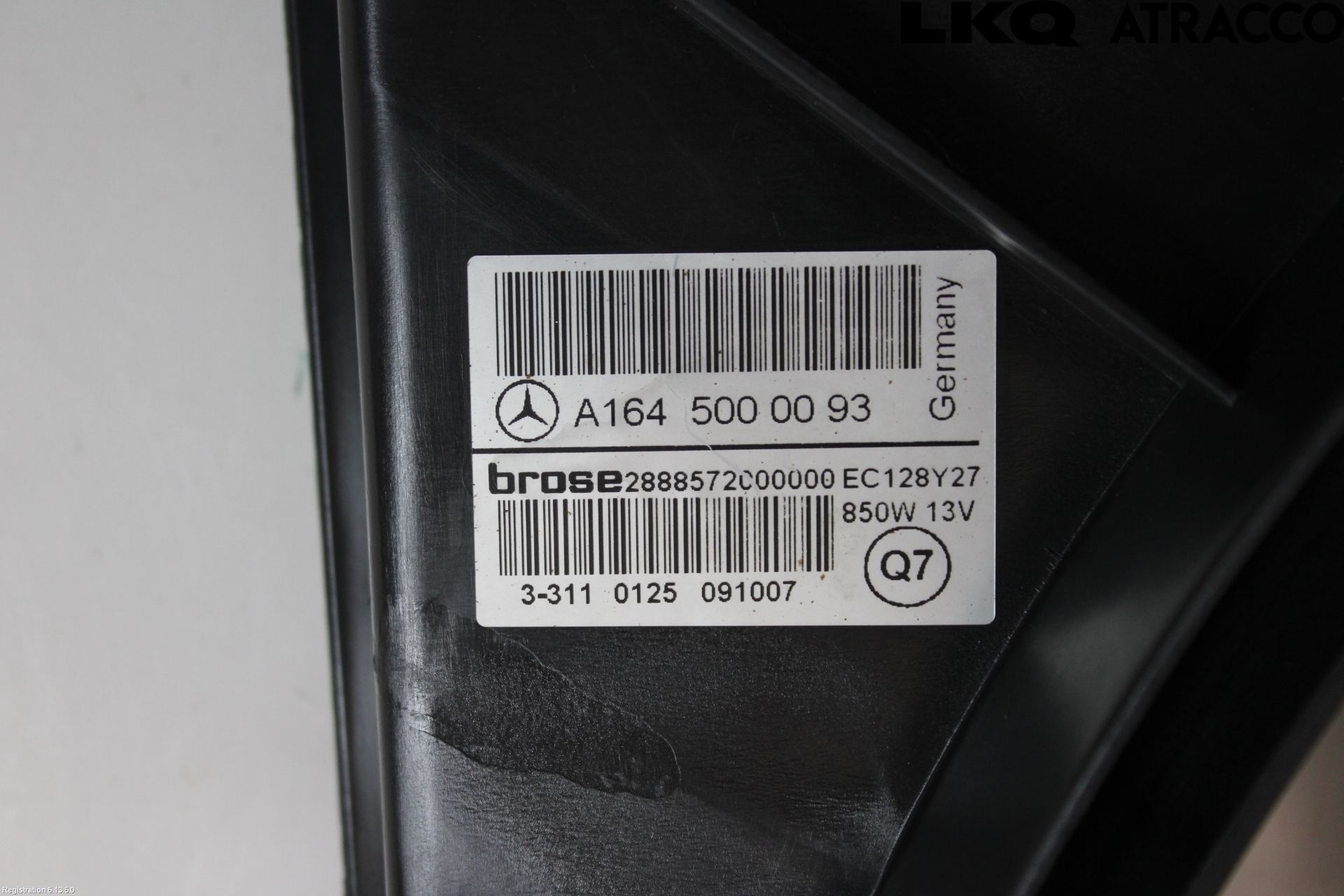 Mercedes-Benz MB ML (W164) 05-11 Kylfläkt El
