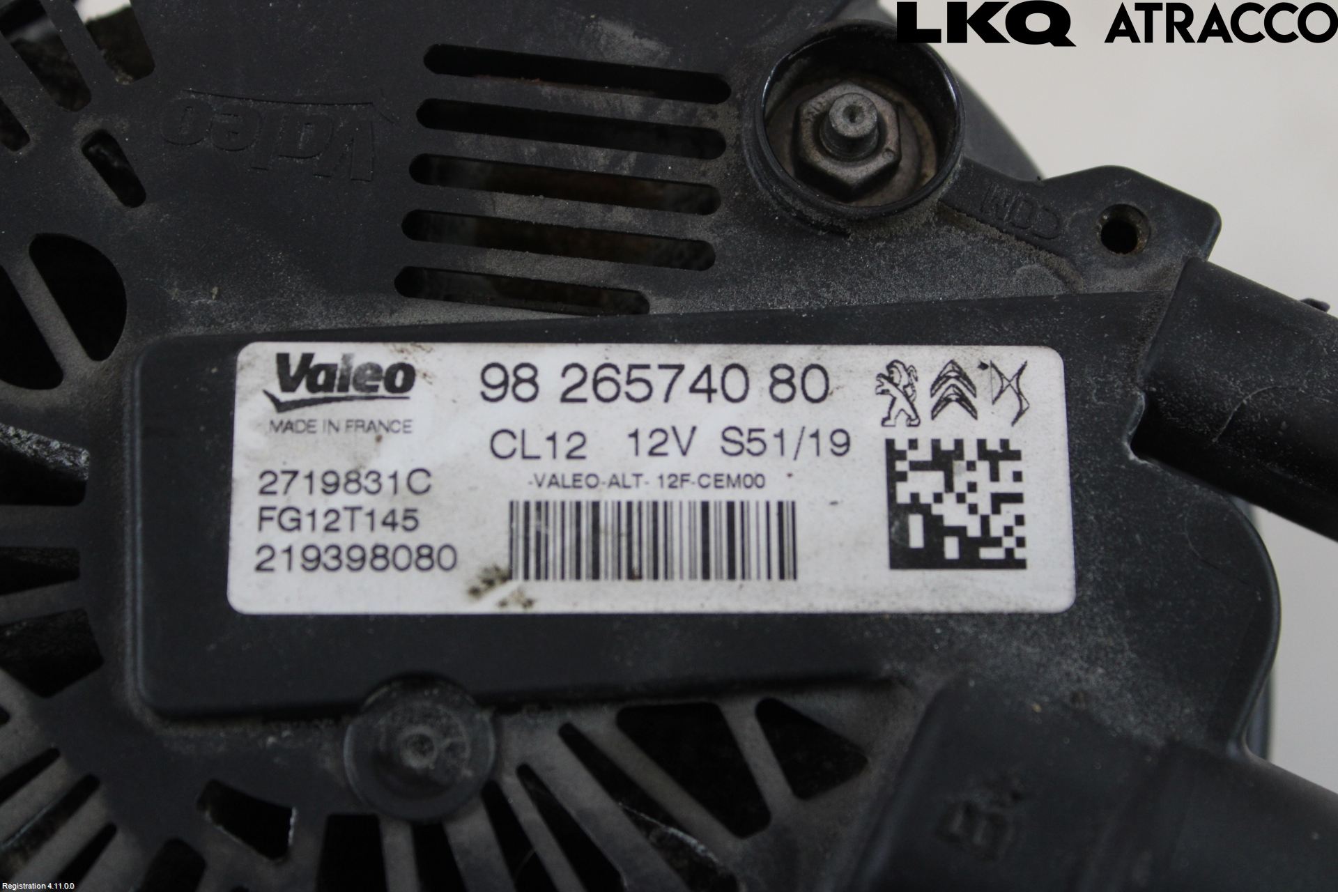 Peugeot 208/E-208 20- Generator