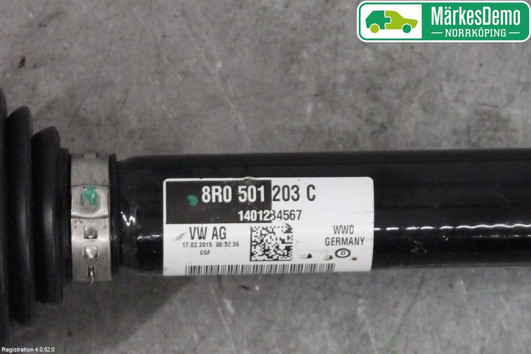 Audi A6/S6 4G 11-18 Drivaxel Bak Vänster