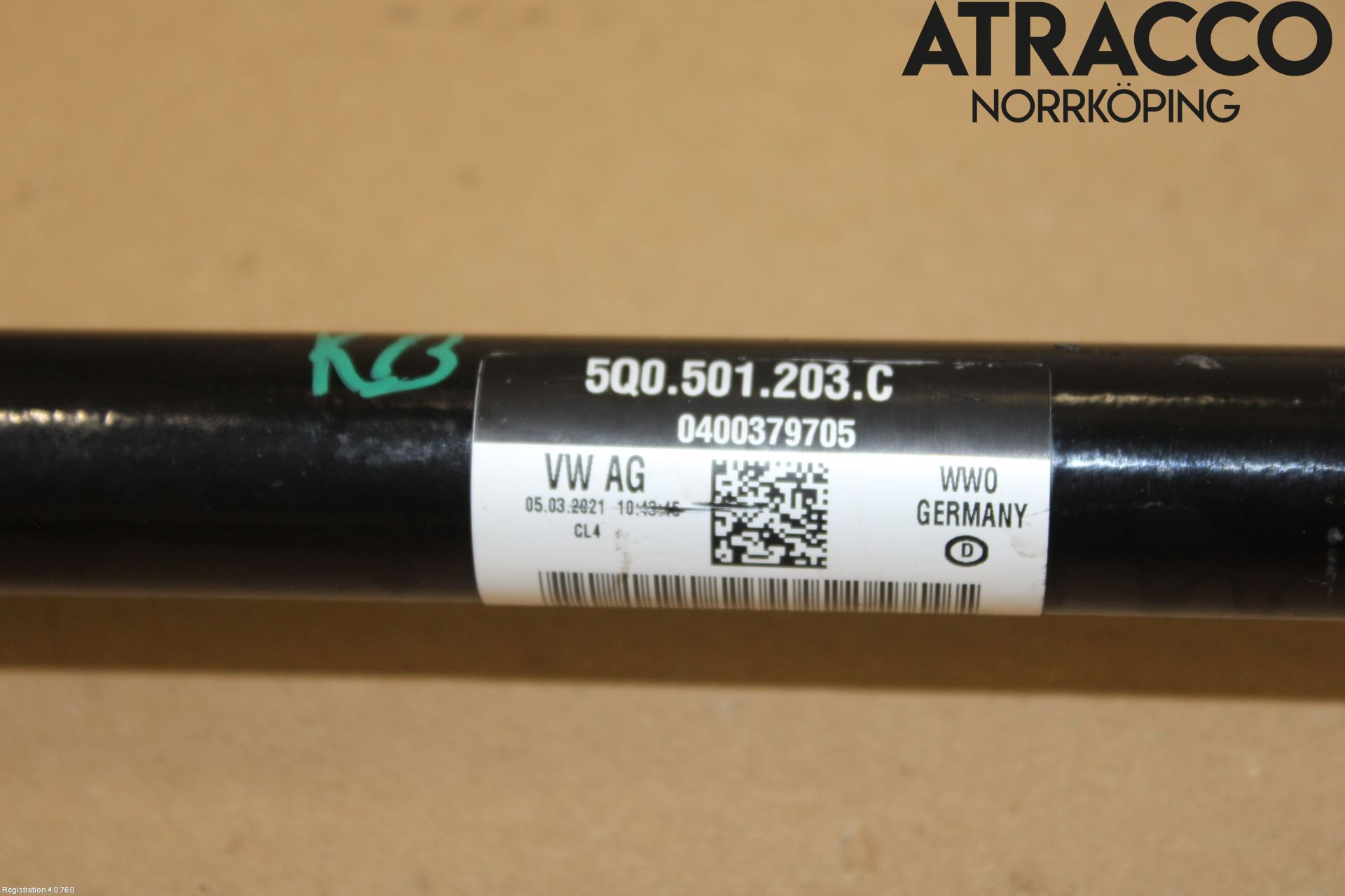 Volkswagen VW T-ROC 18- Drivaxel Bak Vänster