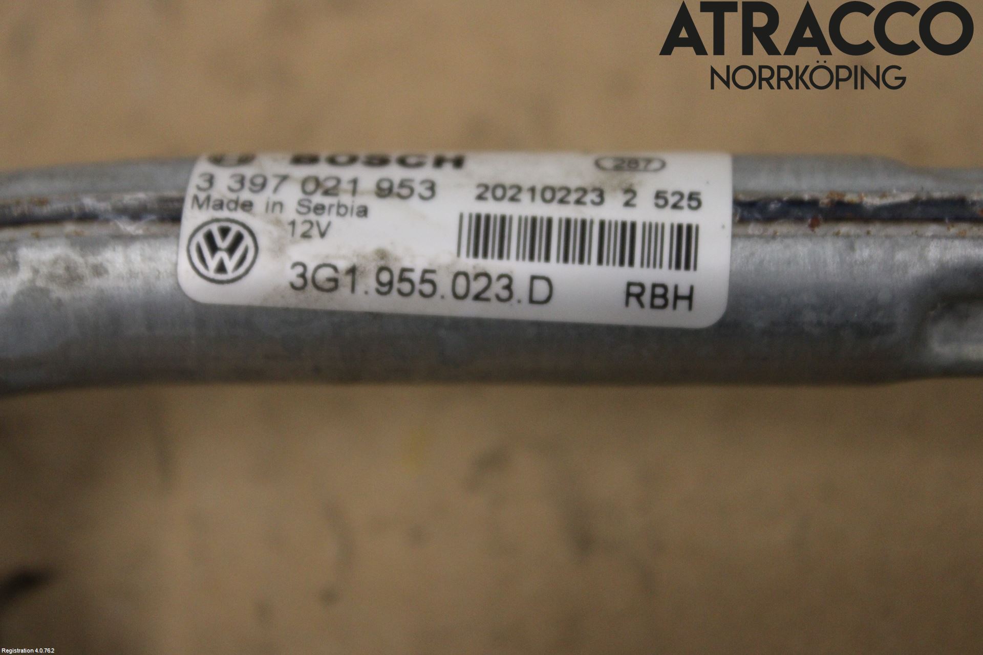 Volkswagen VW ARTEON 17- Torkarmekanism Vindruta