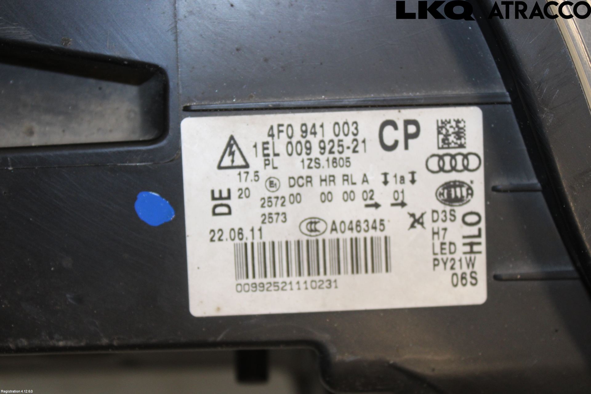 Audi A6/S6     05-11 Strålkastare Vänster