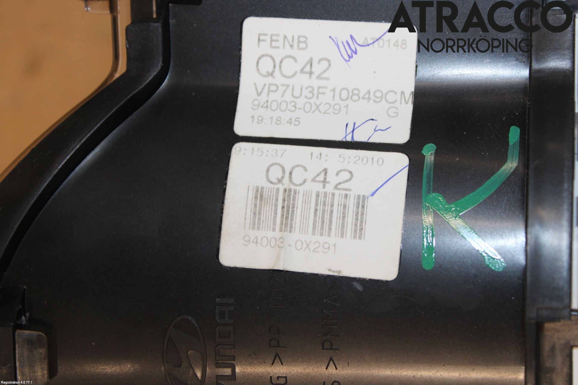 Hyundai i10 PA 08-13 Instrument Komb