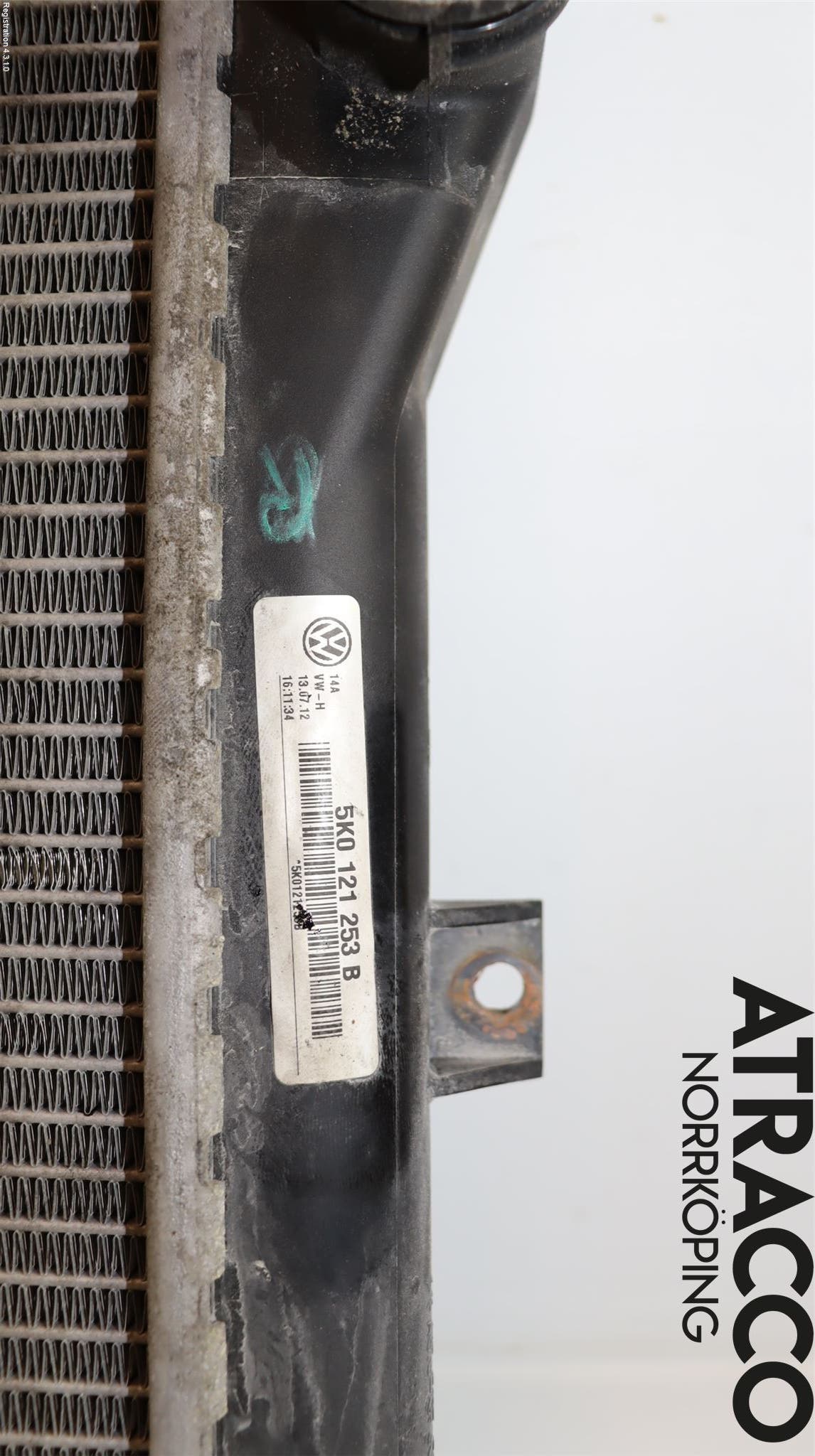 Volkswagen VW PASSAT 11-14 Kylare Man