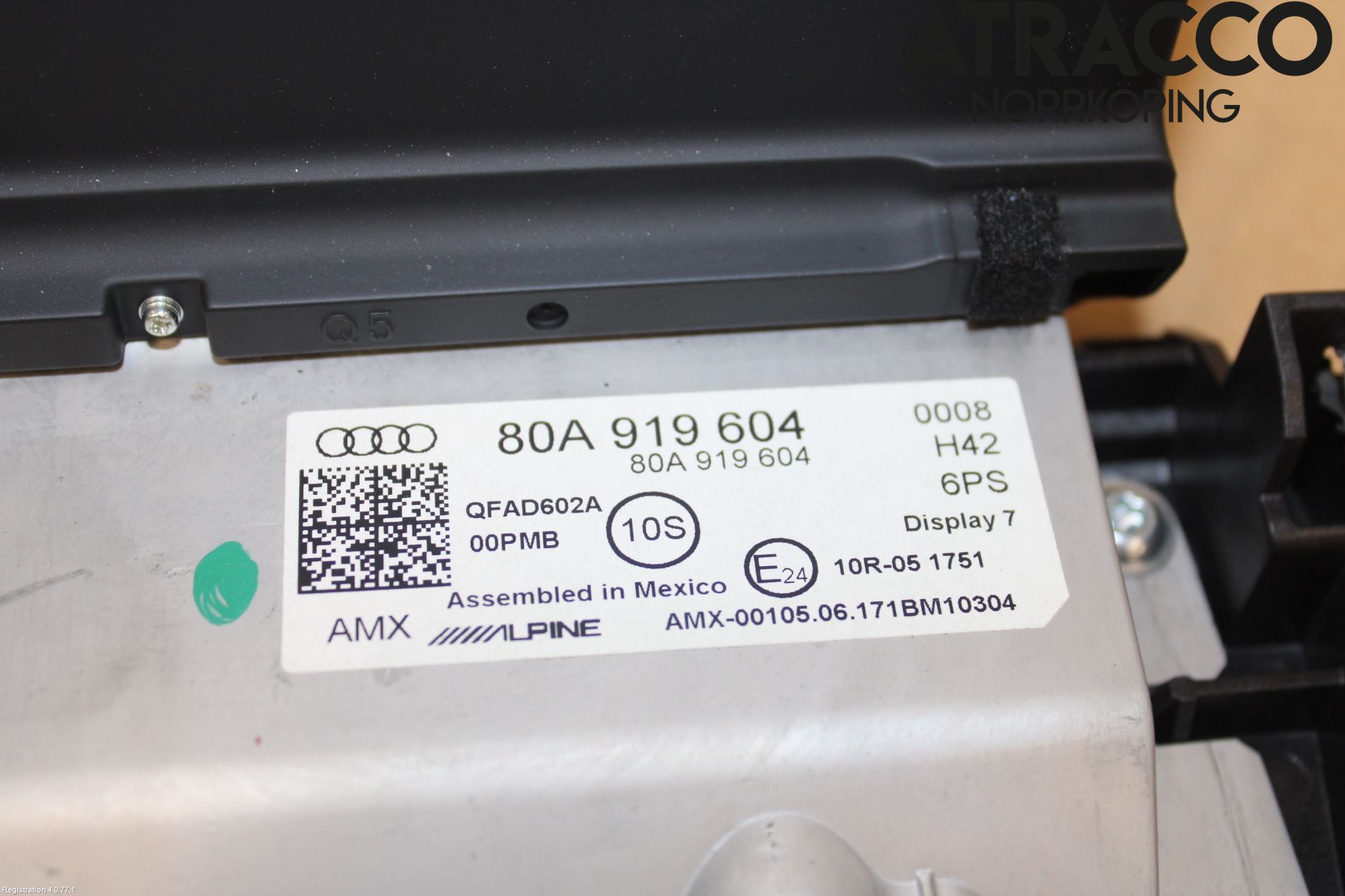 Audi Q5/SQ5 17- Multifunktionsdisplay