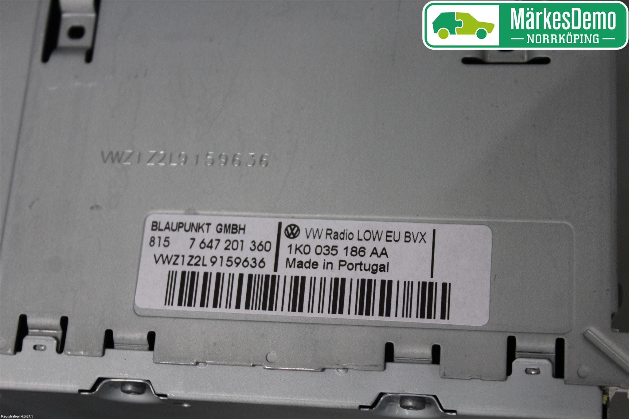 Volkswagen VW GOLF VI 09-13 Cd Radio - Multimediapanel