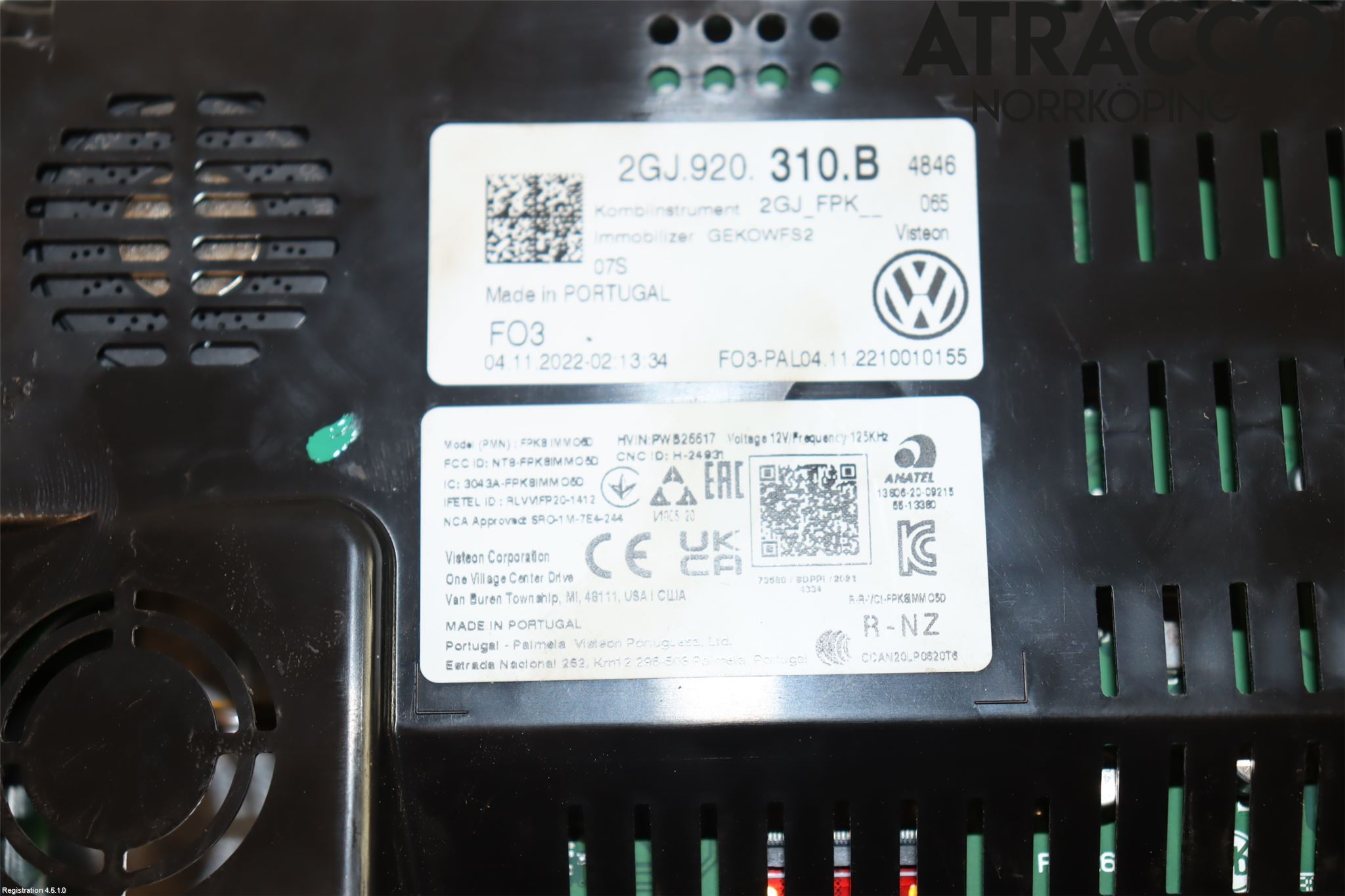 Volkswagen VW T-ROC 18- Instrument Komb
