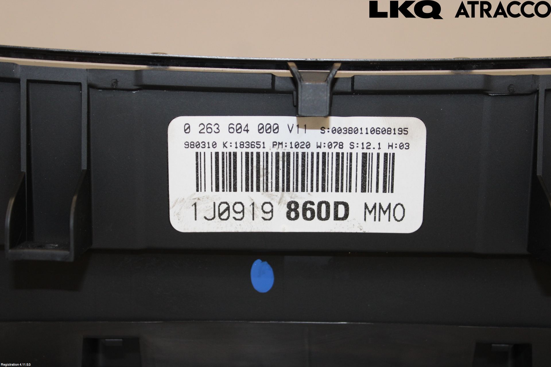 Volkswagen VW GOLF IV 98-06 Instrument Komb