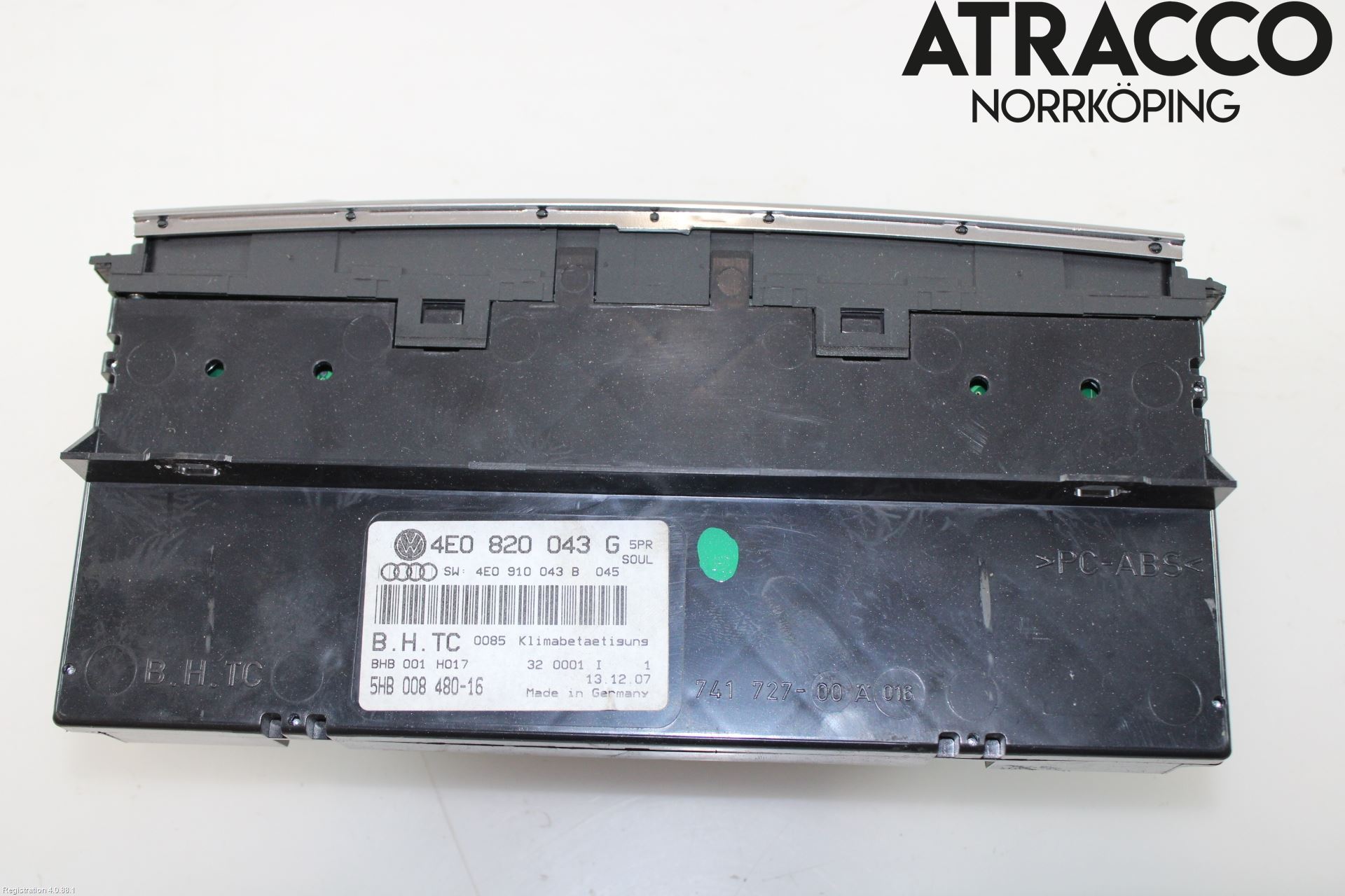 Audi A8/S8 4E  02-09 Värmereglage