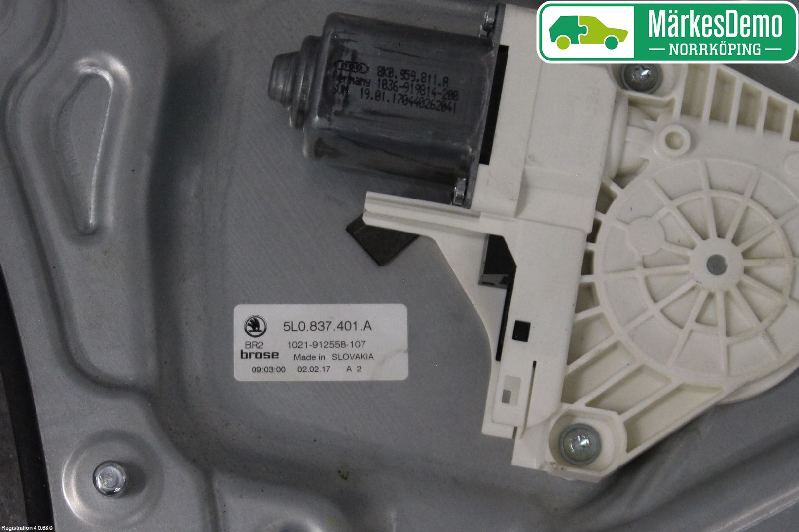 Skoda YETI Fönsterhiss El Kompl