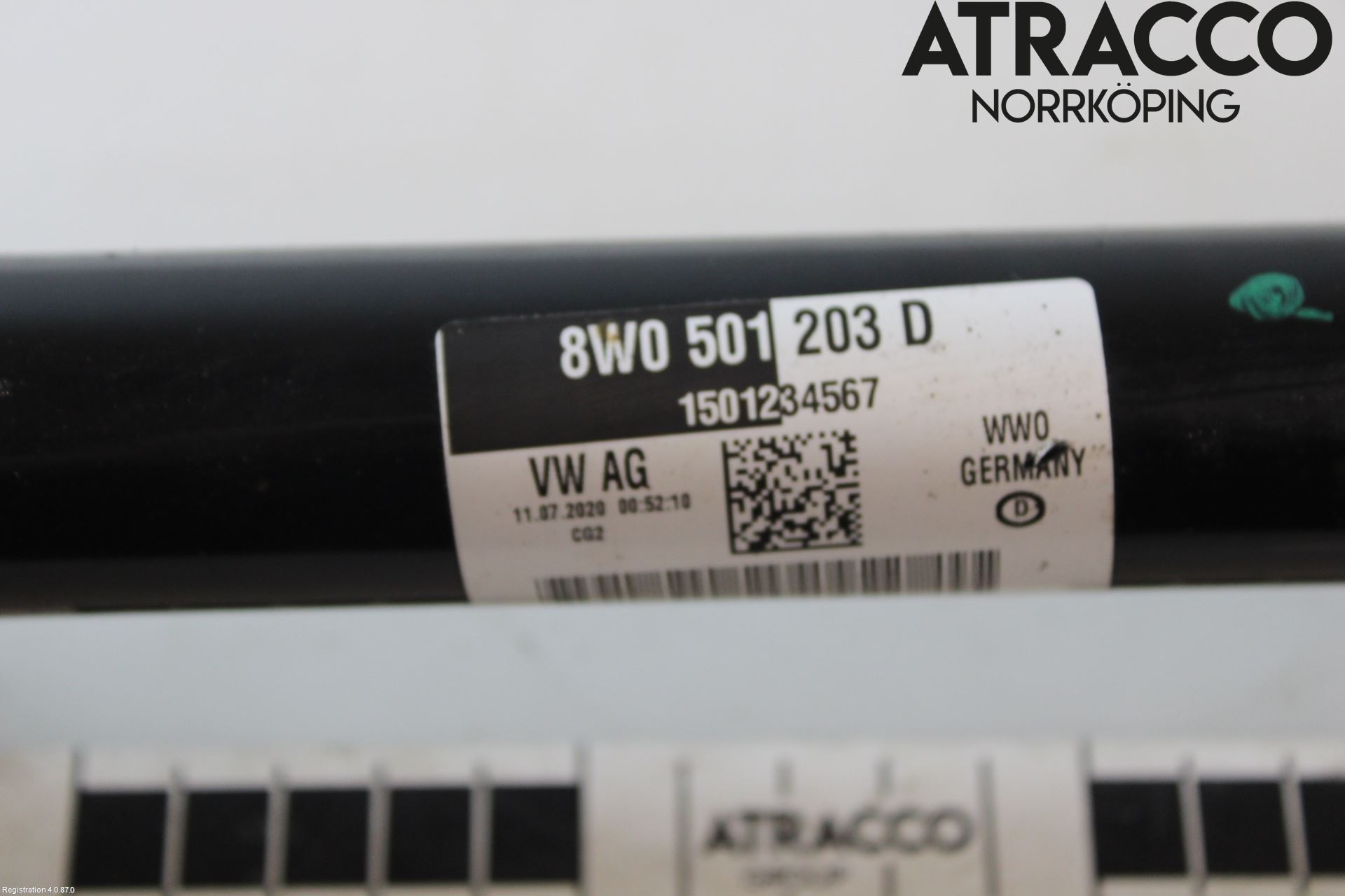 Audi A4/S4 B9 20- Drivaxel Bak Höger