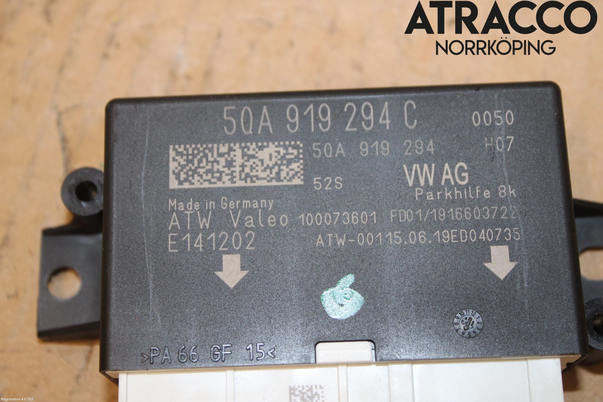 Volkswagen VW GOLF / E-GOLF VII 13-20 Styrenhet Parkeringshjälp