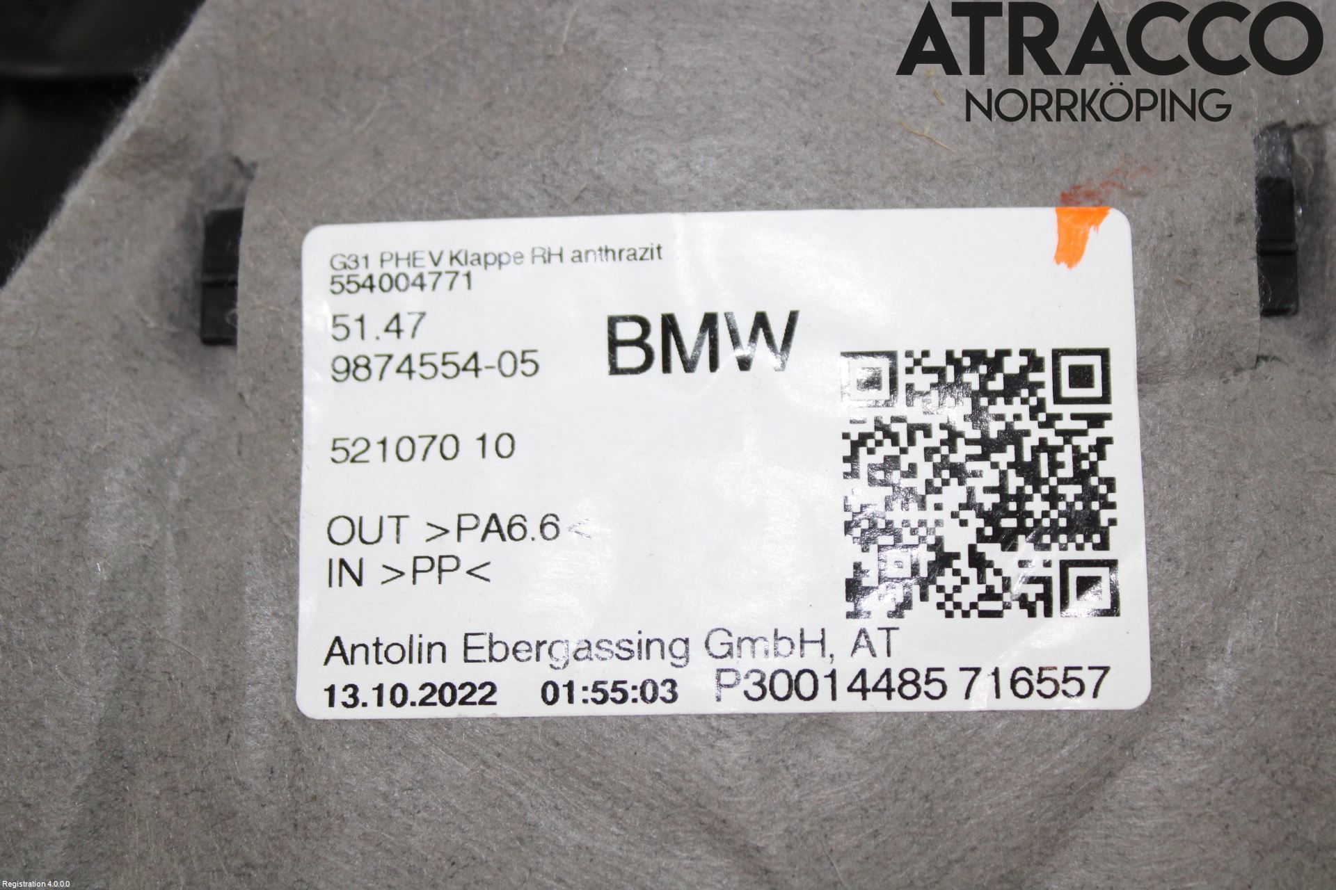 BMW 5 G30/G31/F90 17-23 Inredning Sidoklädsel