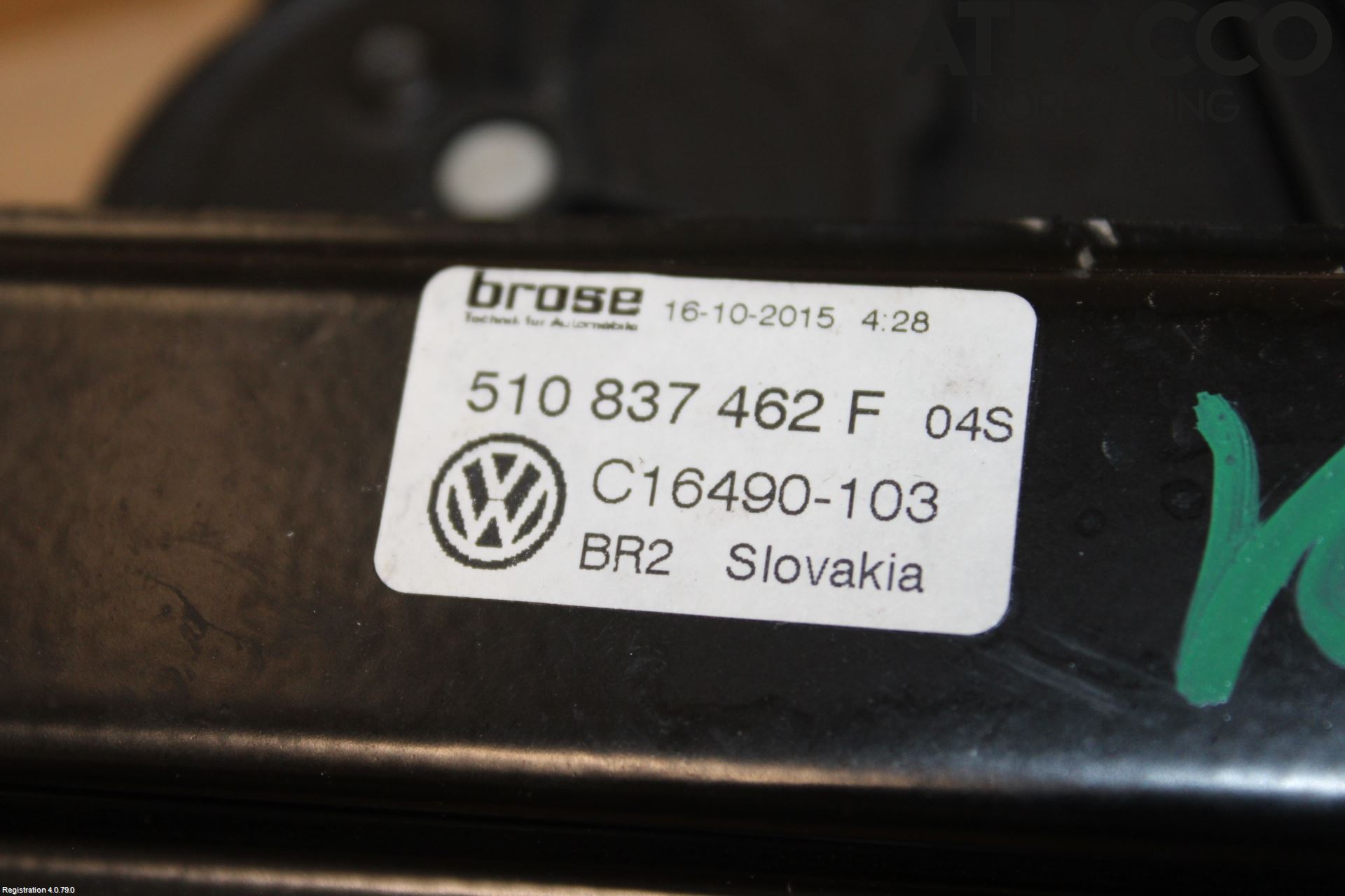 Volkswagen VW GOLF SPORTSVAN 15-20 Fönsterhiss El Kompl