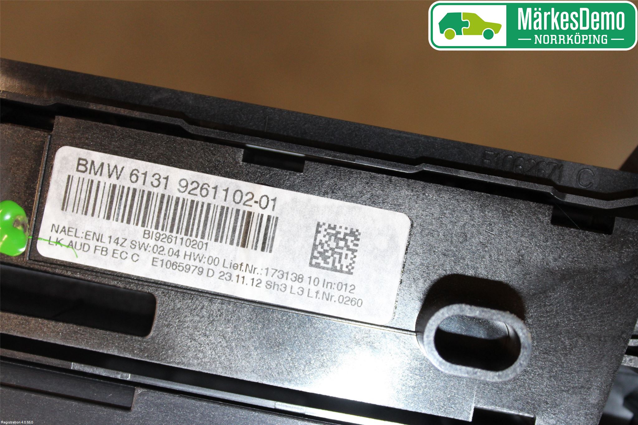 BMW 3 F30/F31/F80 12-19 Värmereglage