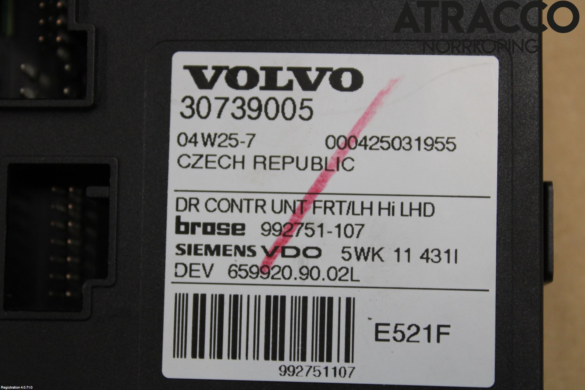 Volvo V50 04-07 Fönsterhissmotor