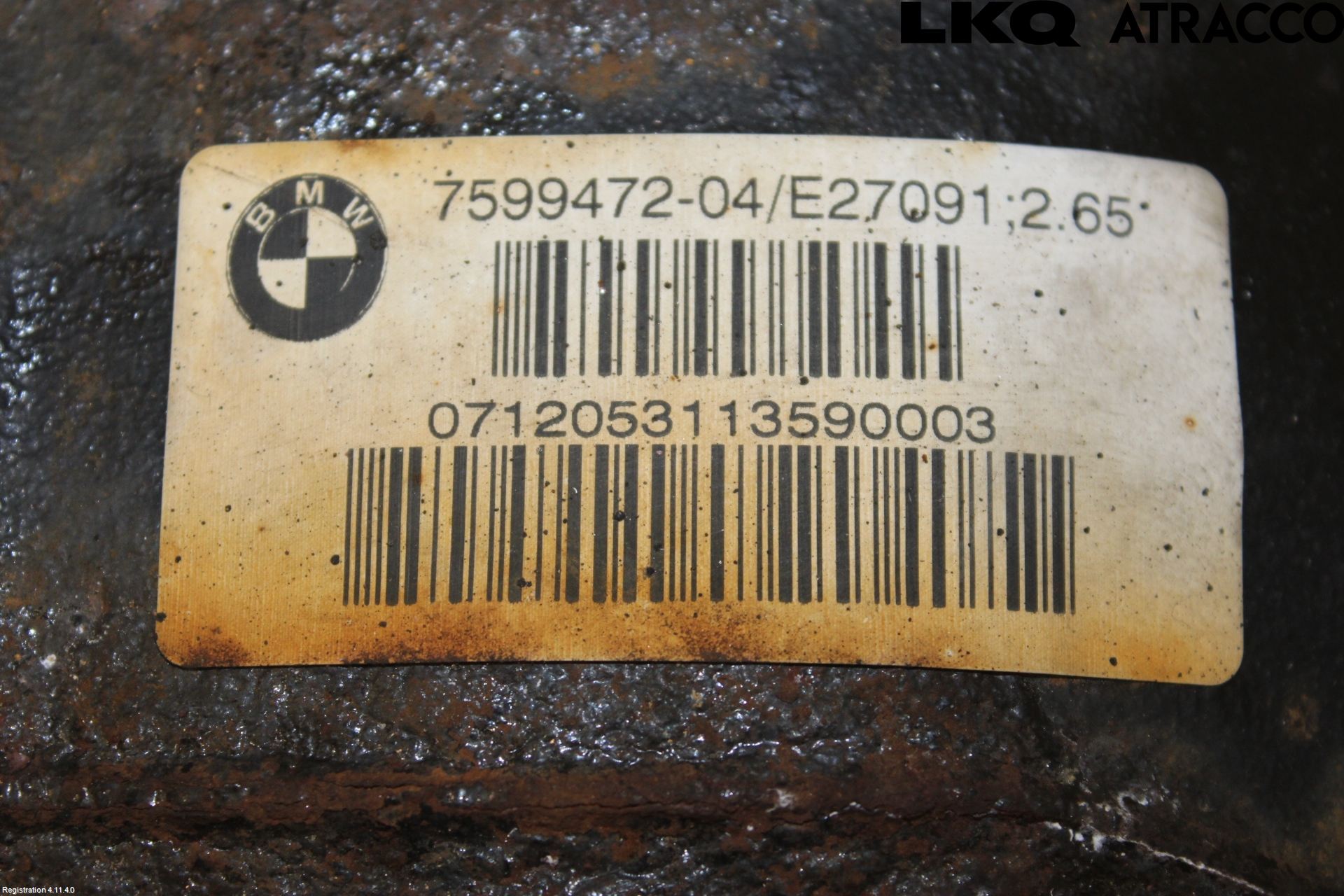 BMW 1 F20/F21 11-19 Bakväxel-Diff