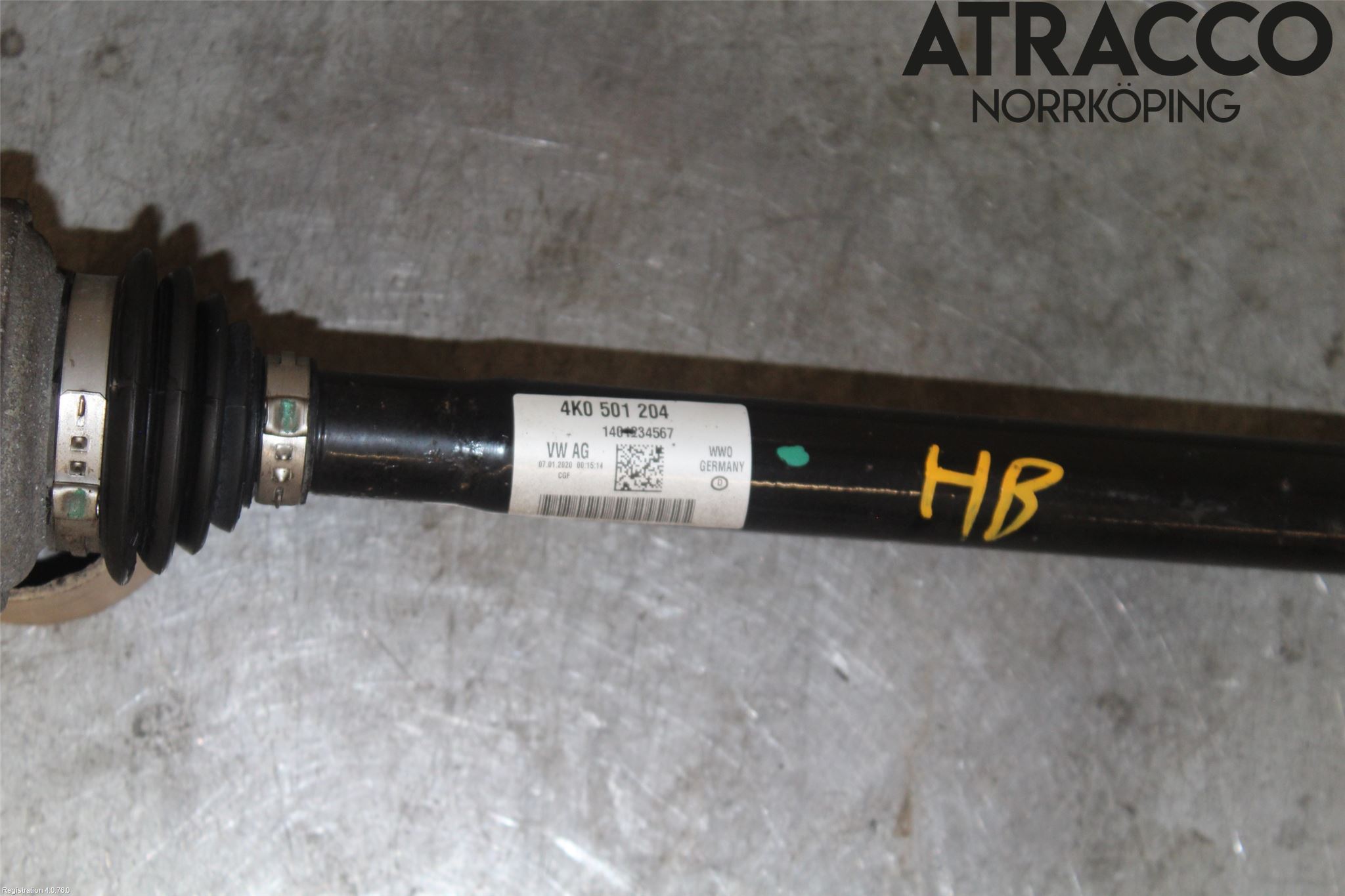 Audi A6 F2/C8 19- Drivaxel Bak Höger