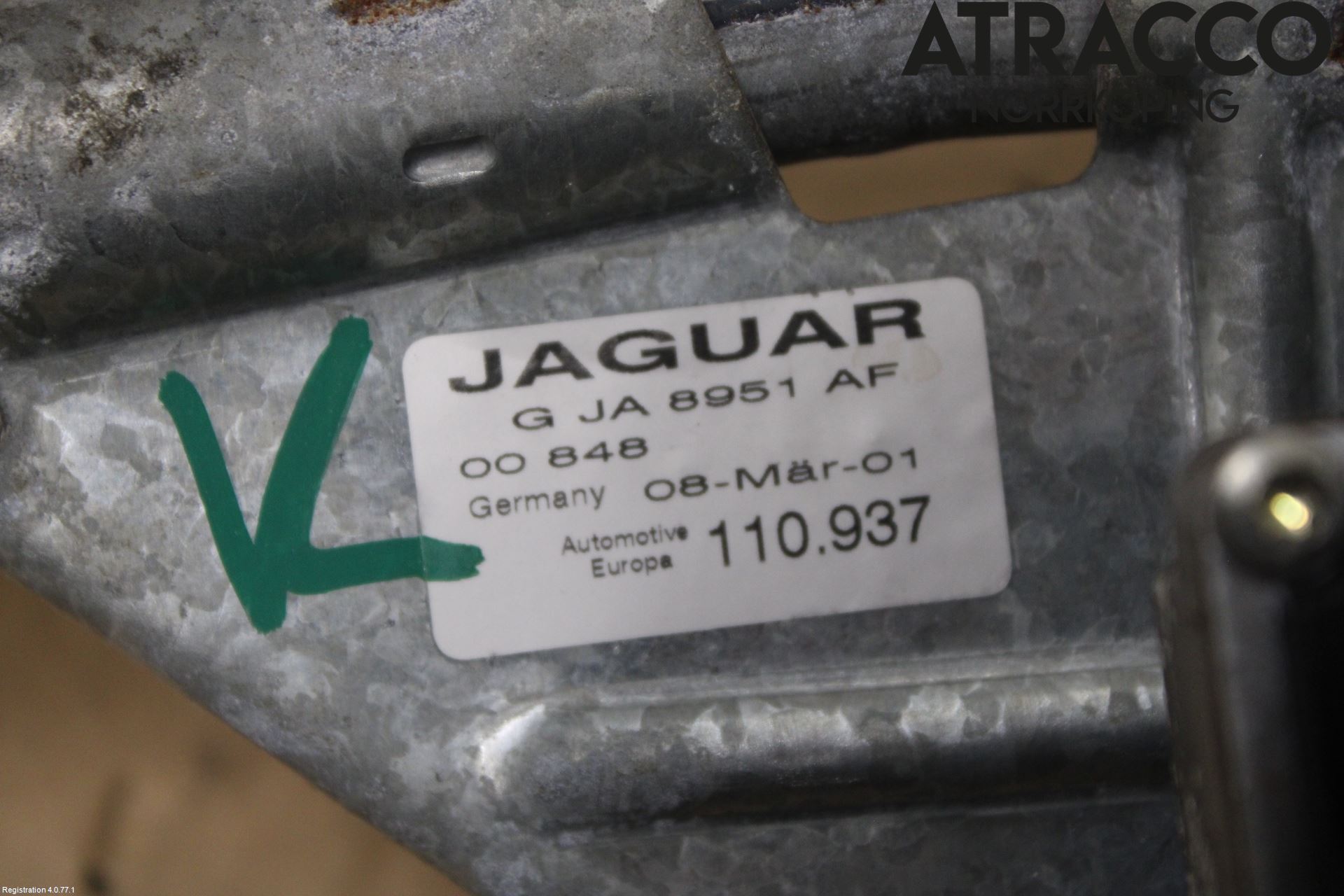 Jaguar XK8/XKR   96-06 Torkarmekanism Vindruta