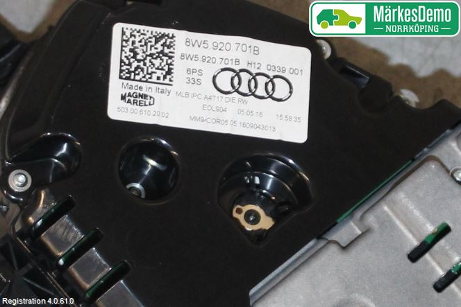 Audi A4/S4 B9 16-19 Instrument Komb