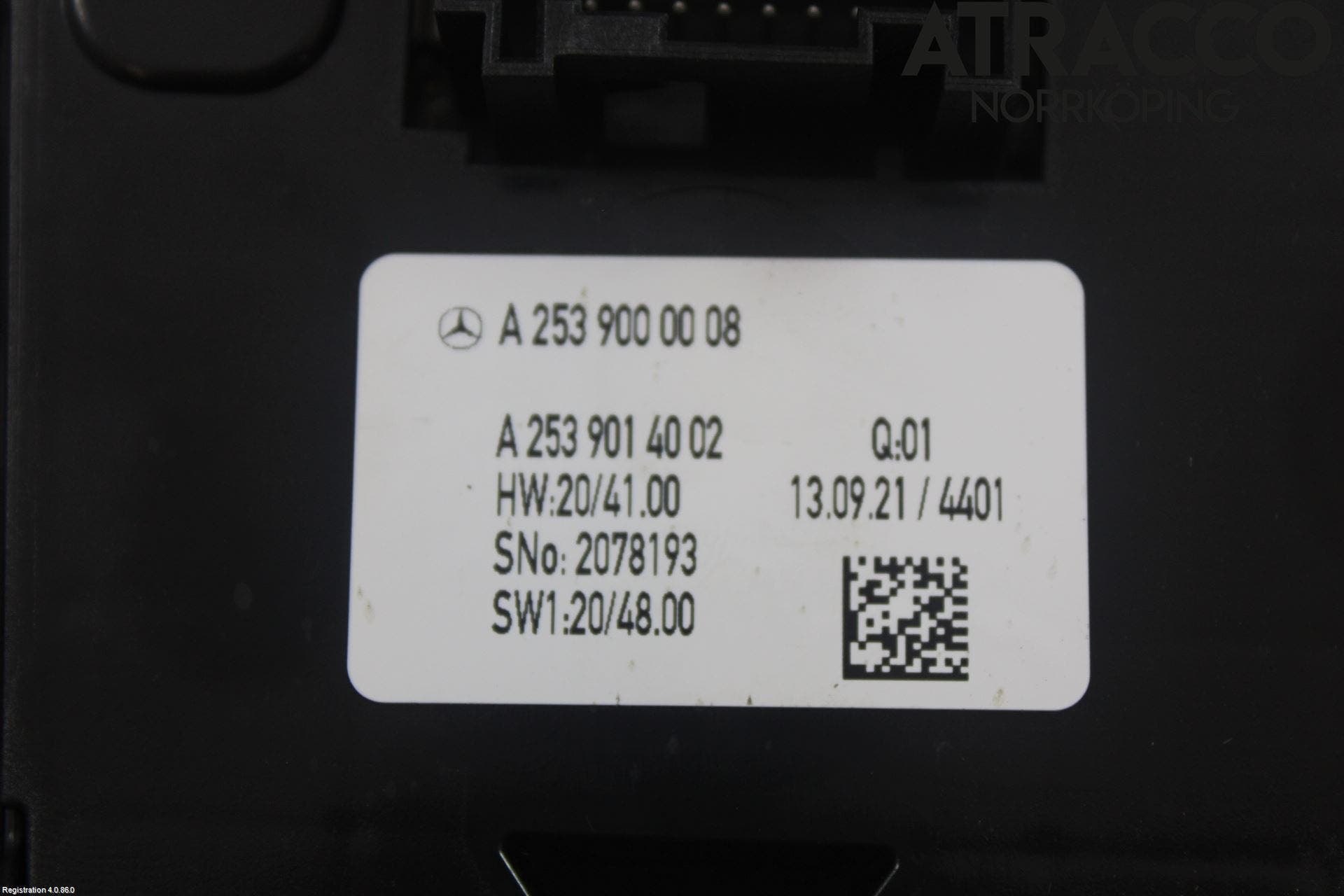 MB GLC-KLASS (X253/C253) 15-22 Strömställare Multifunktion