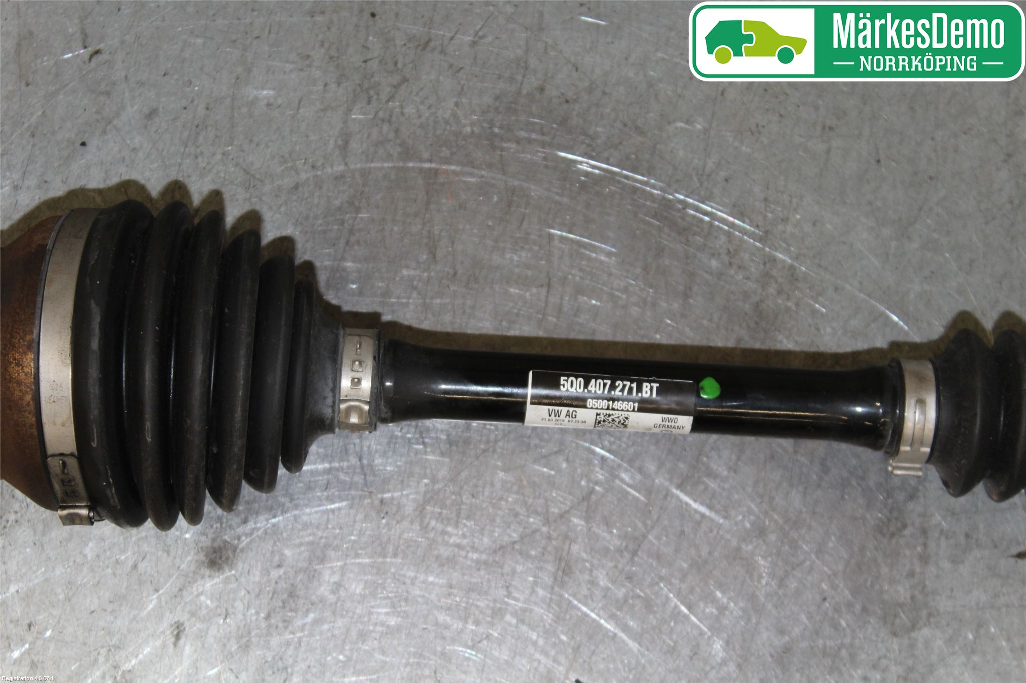 Volkswagen VW GOLF / E-GOLF VII 13-20 Drivaxel Fram Vänster