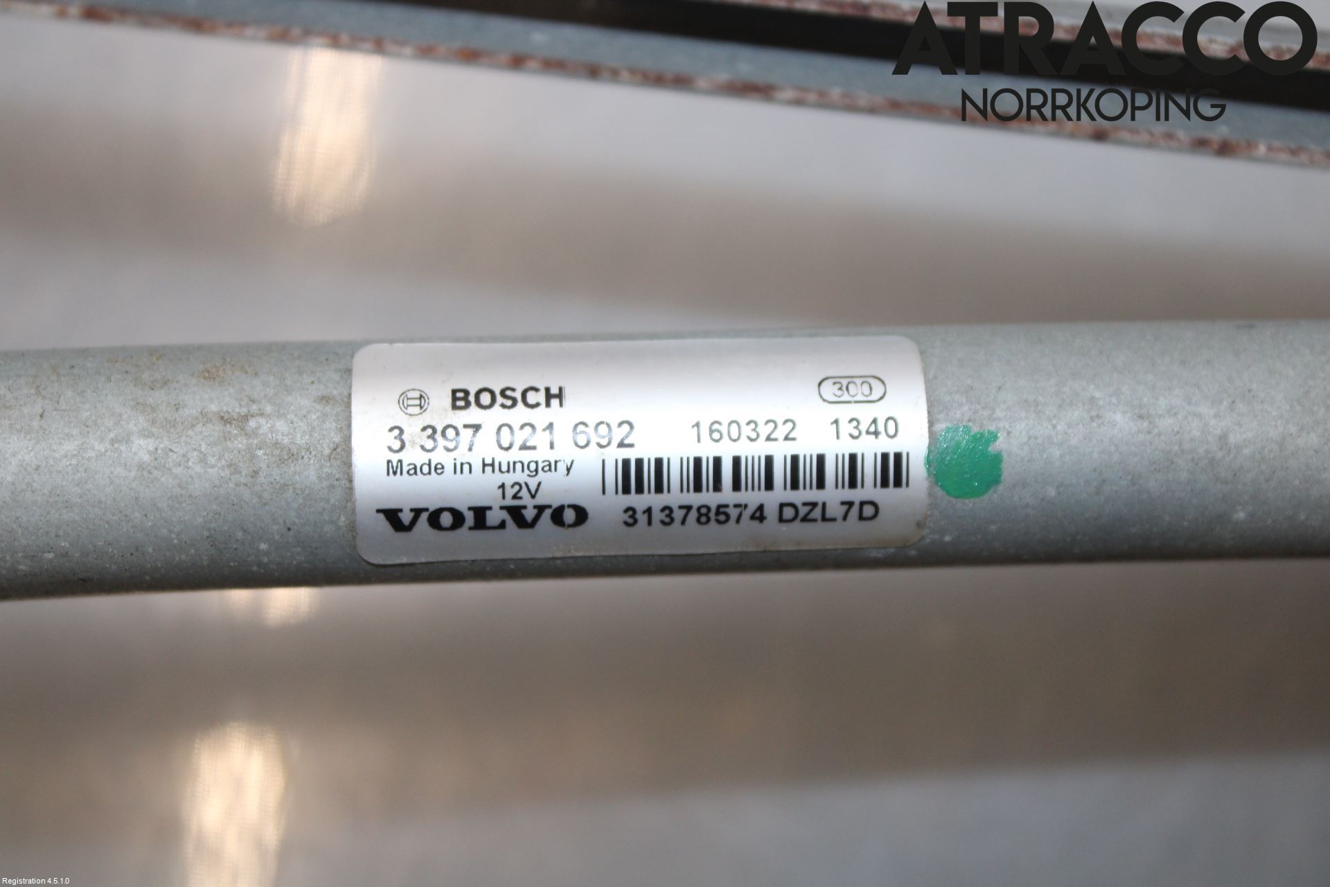 Volvo V40 12-19 Torkarmekanism Vindruta