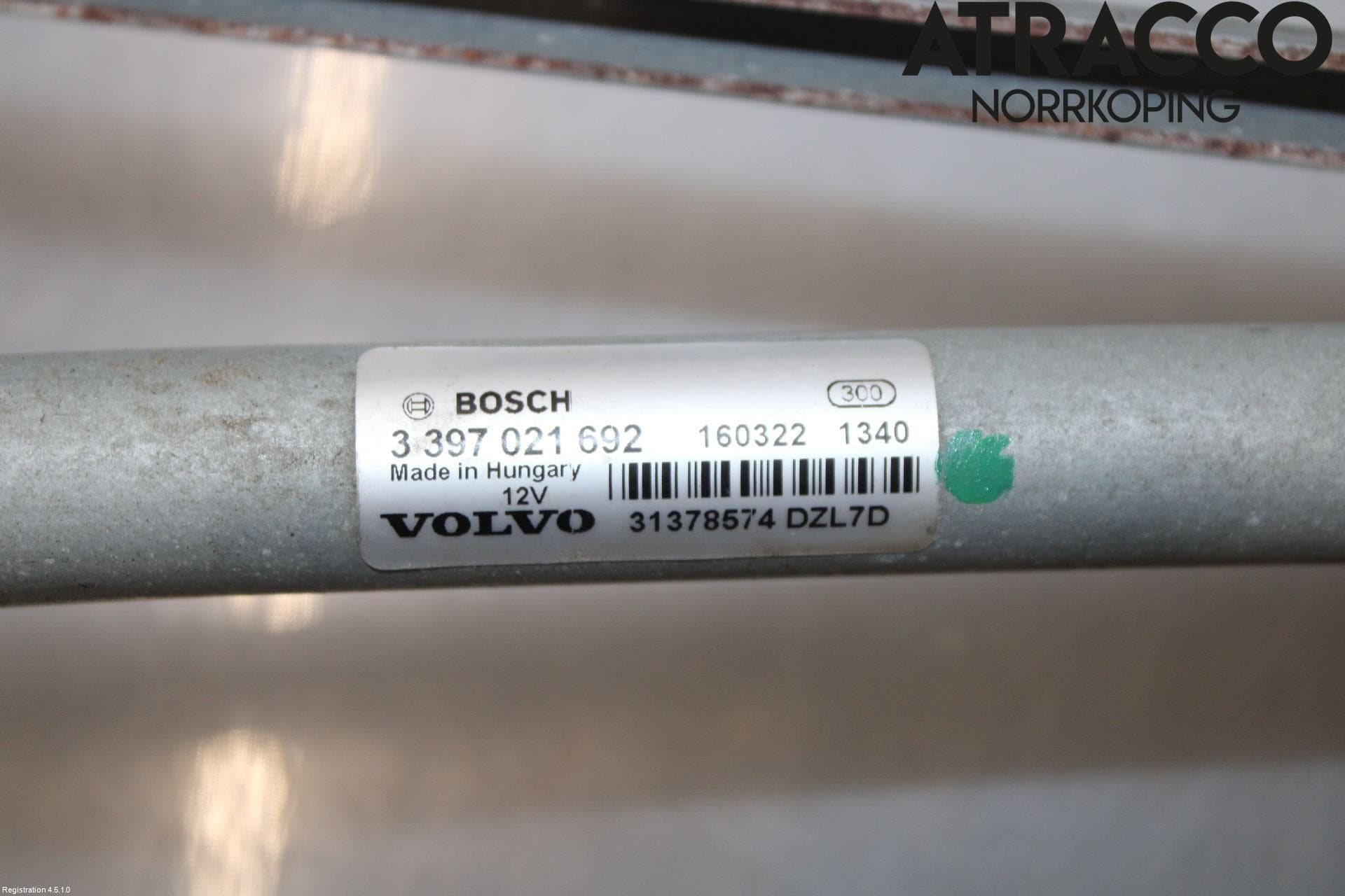 Volvo V40 12-19 Torkarmekanism Vindruta