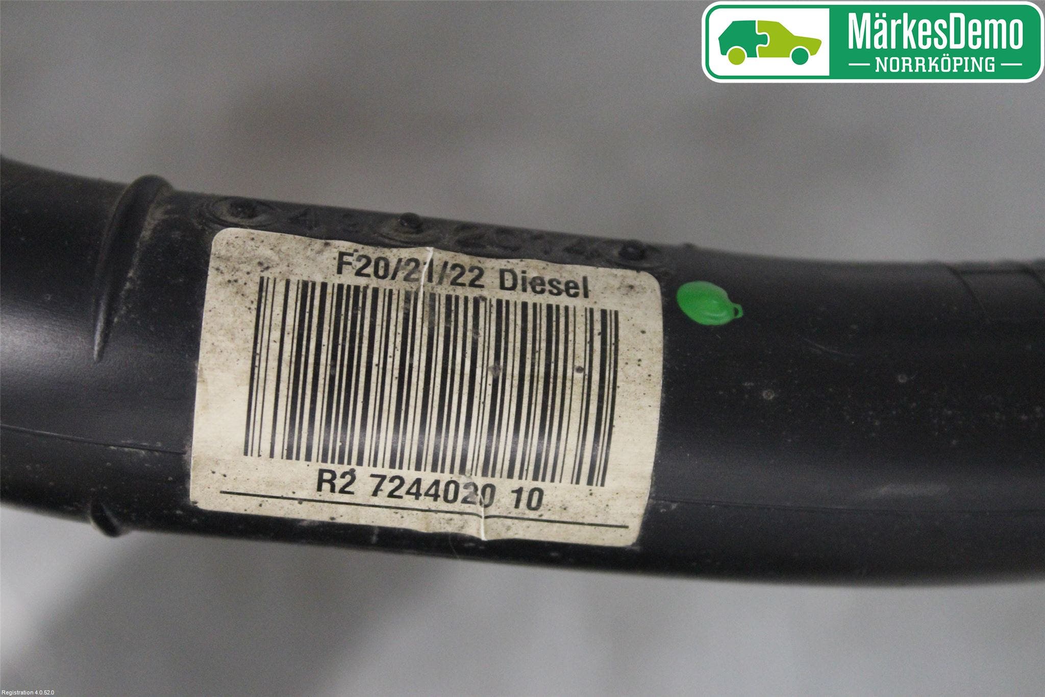 BMW 1 F20/F21 11-19 Bränslepåfyllnrör-Slang