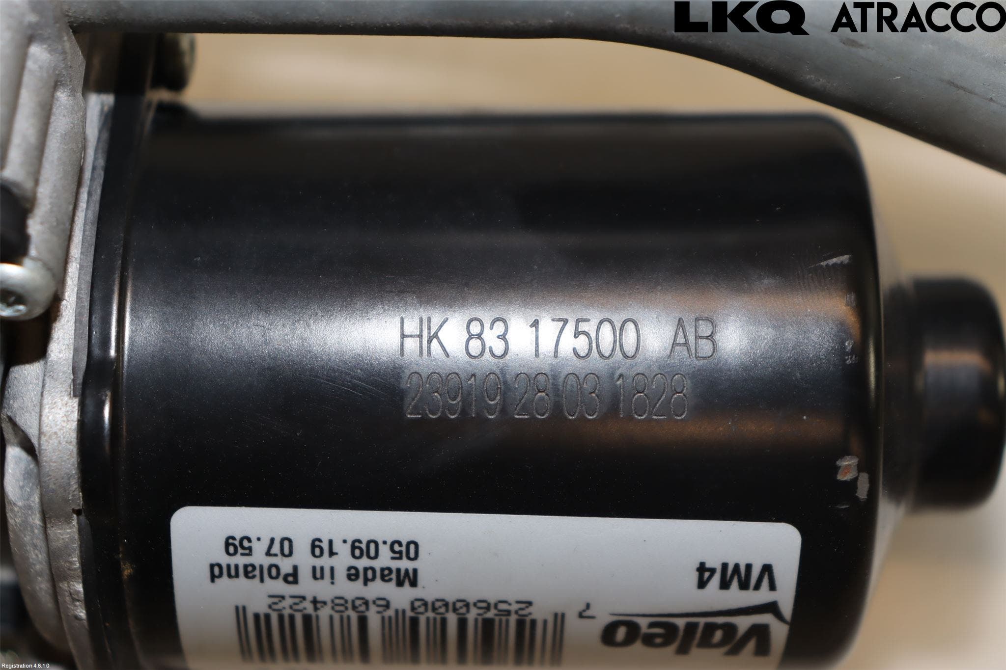 Jaguar F-PACE Torkarmekanism Vindruta